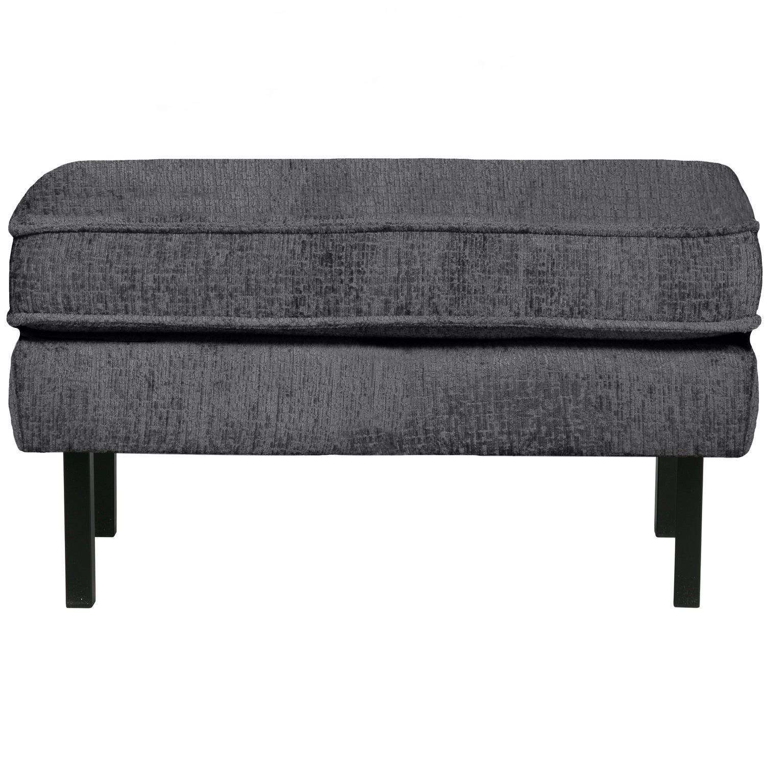 Rodeo hocker op poten velvet kastanjebruin