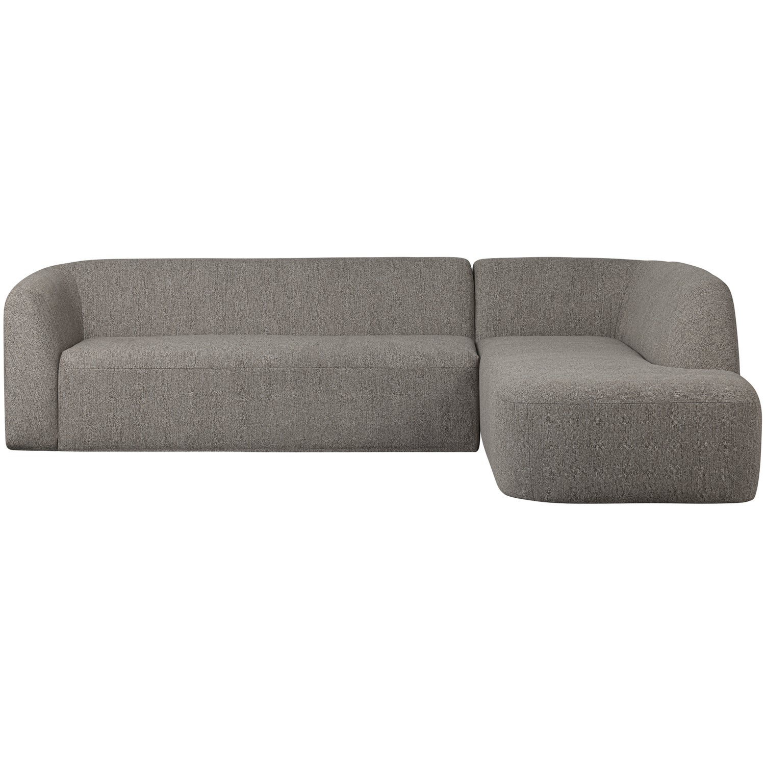 Sloping hoekbank rechts grijs melange