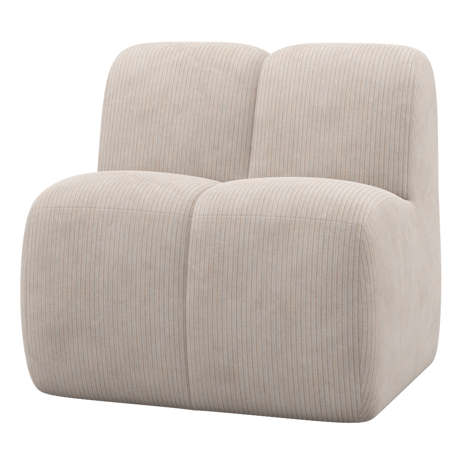 Mojo eetbank 84 cm met rugleuning wollig bruin