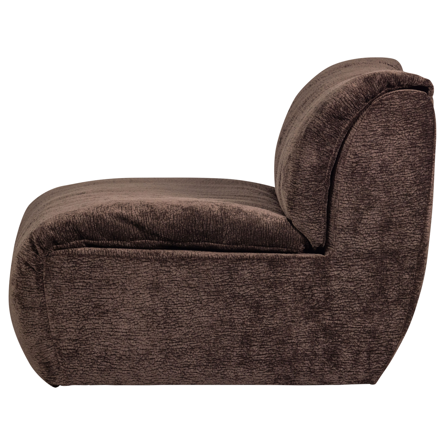Baggy 1-zits element geweven chenille oudroze