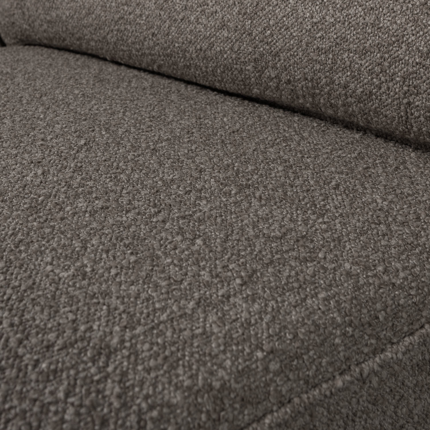Lazy 1-zits element met arm rechts boucle bruin