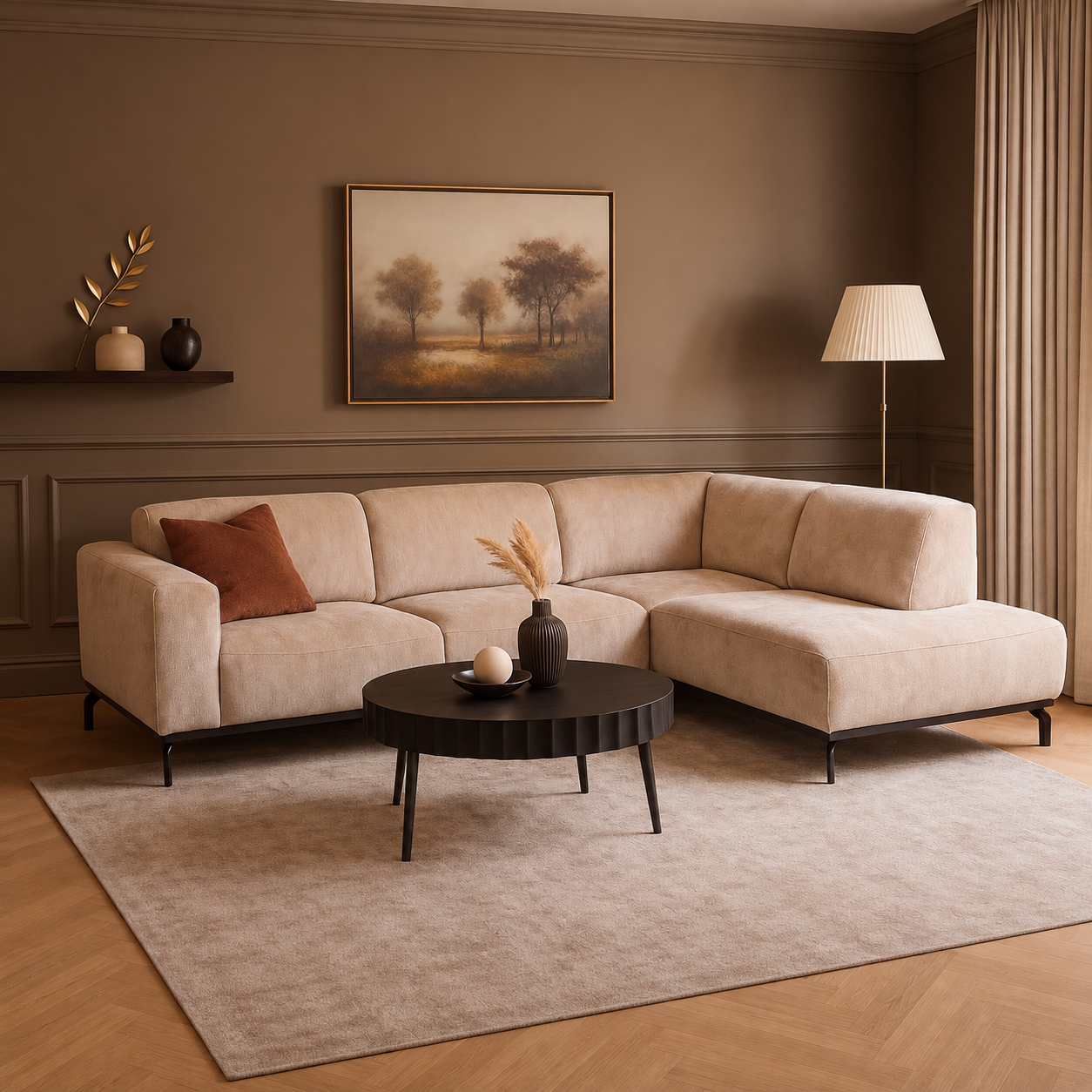 Hoekbank Lunaro Beige