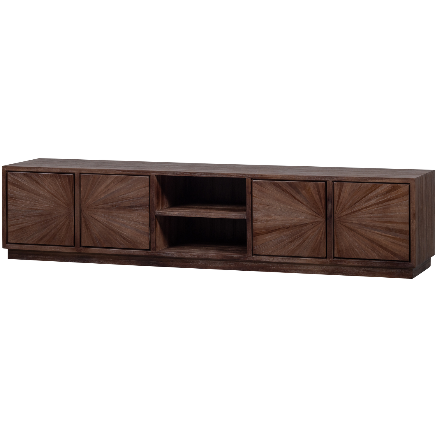 Sun tv meubel recycled teak bruin