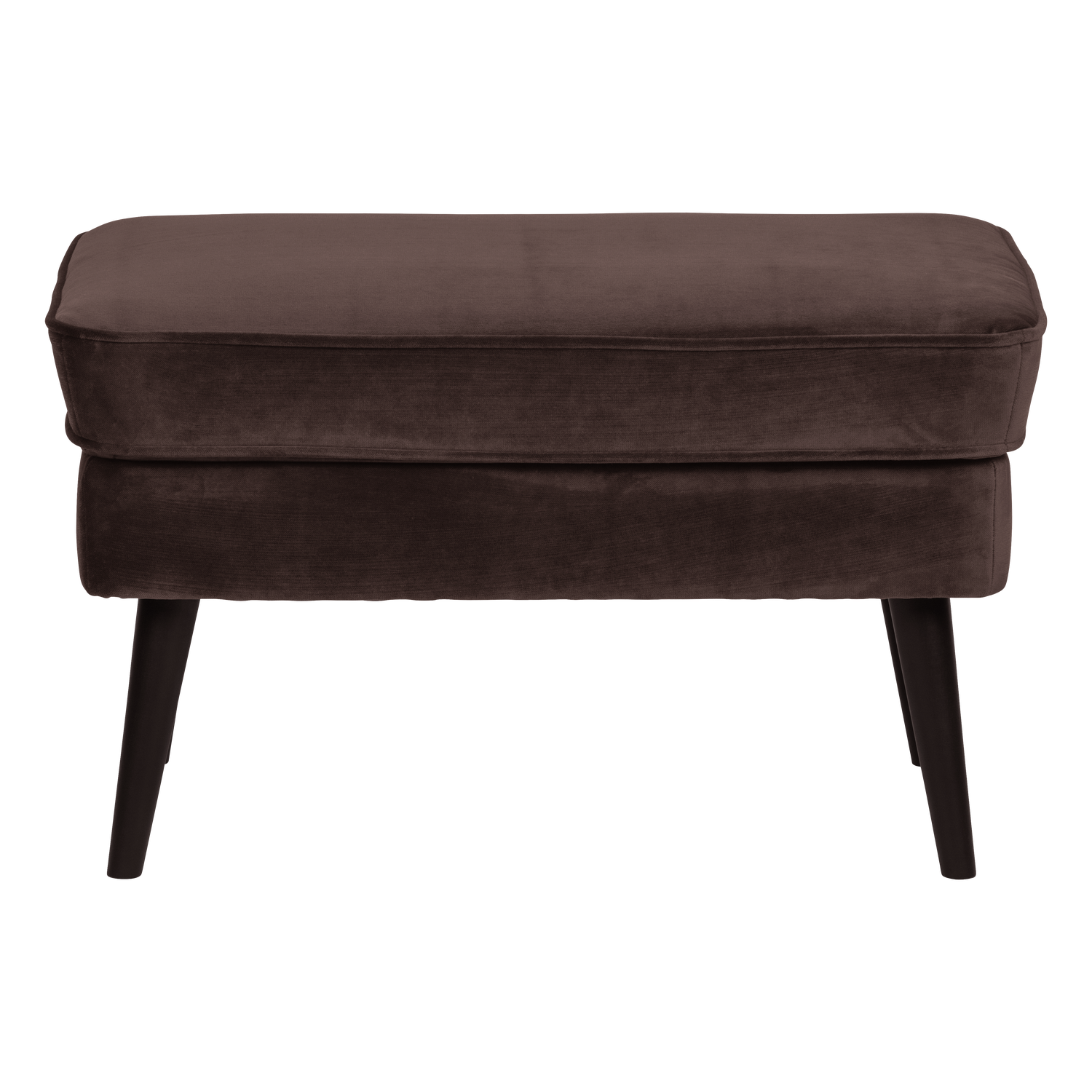 Rocco hocker velvet donkerbruin [fsc]