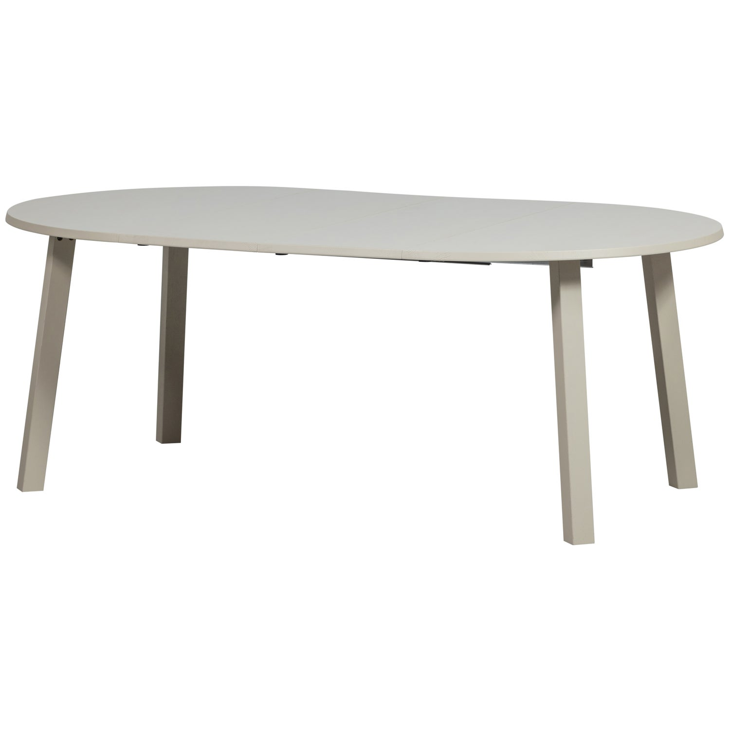 Janne uitschuifbare eettafel rond eiken dakargrau [fsc]