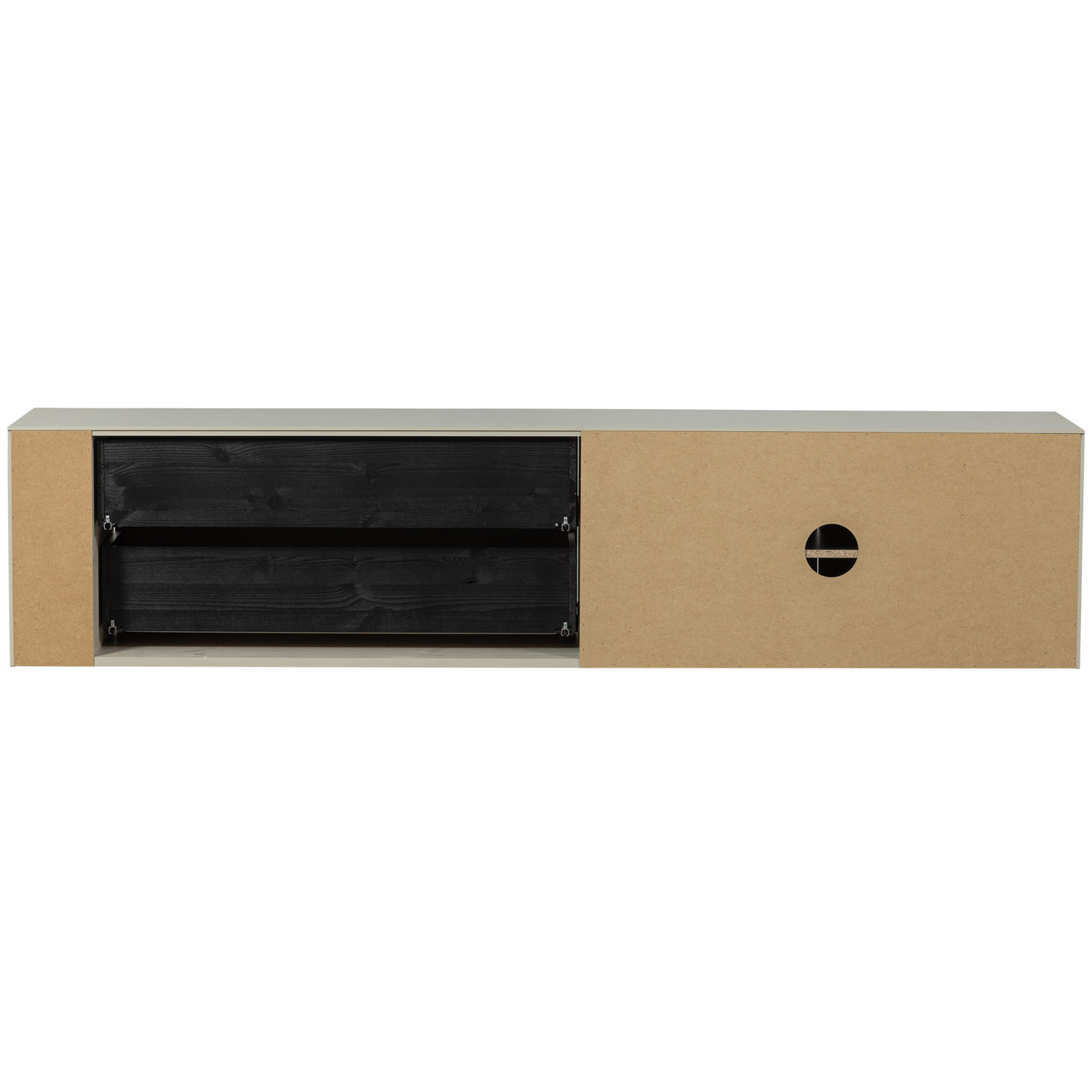 Settle down tv meubel 200 cm grenen middenbruin [fsc]