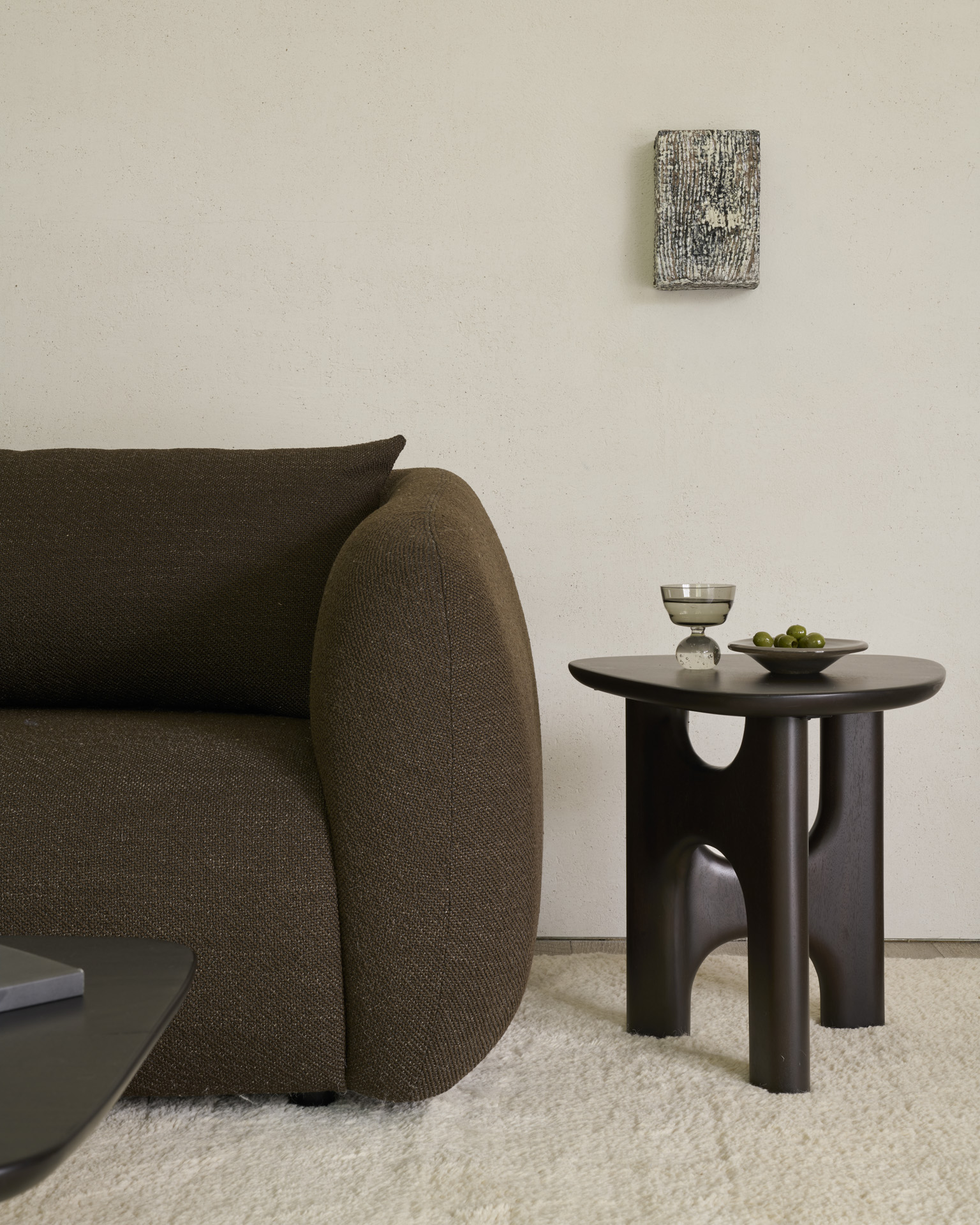 Flow bijzettafel - mahonie rose brown