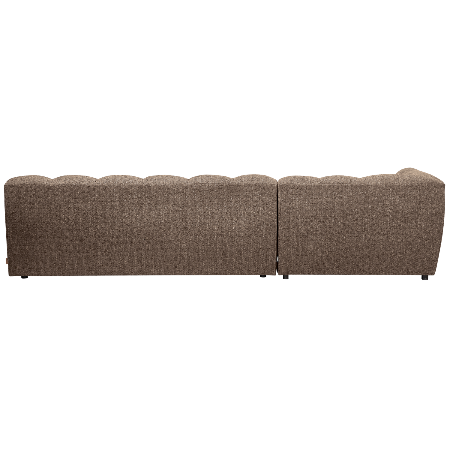 Allure chaise longue links geweven stof naturel melange