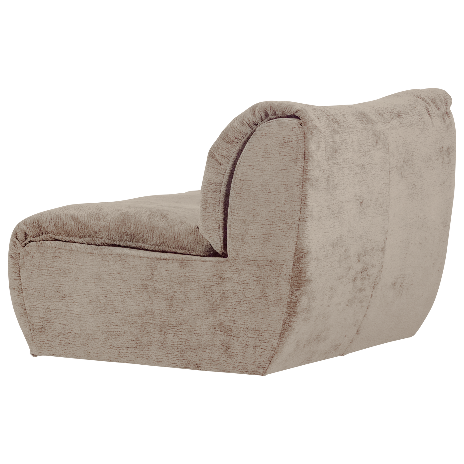 Baggy 1-zits element geweven chenille oudroze