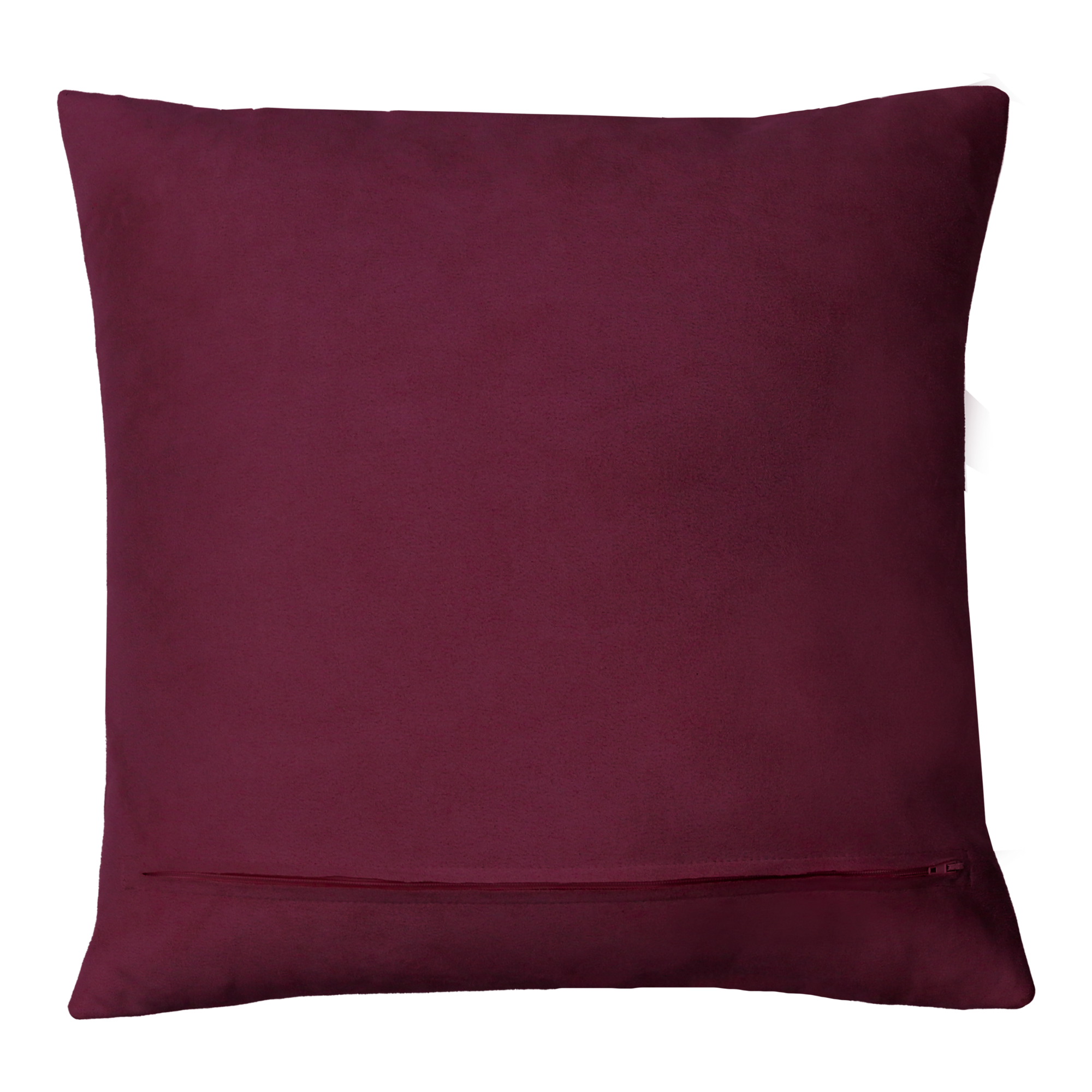 Kussen ruit suède aubergine