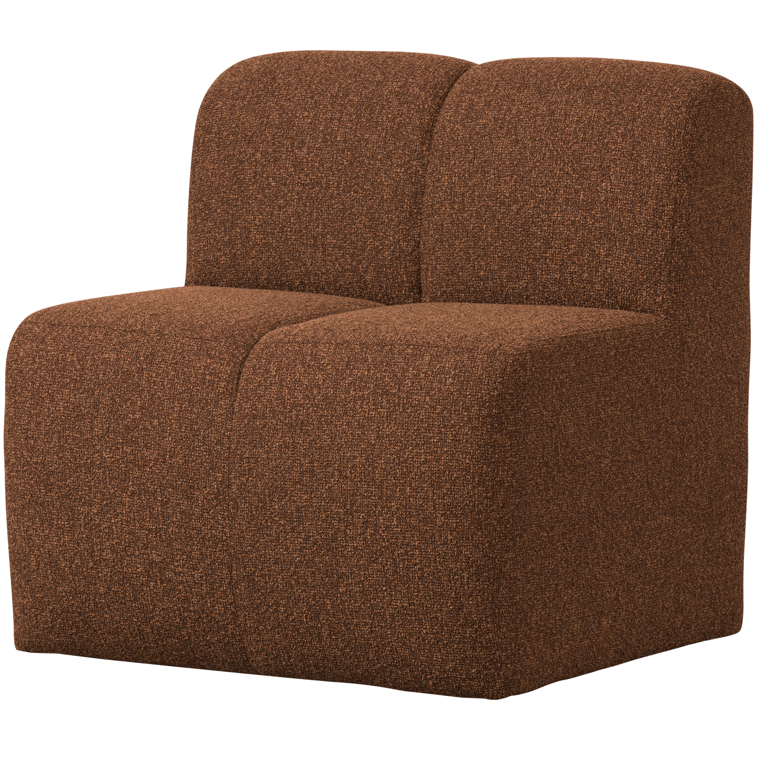 Mojo eetbank 84 cm met rugleuning wollig bruin