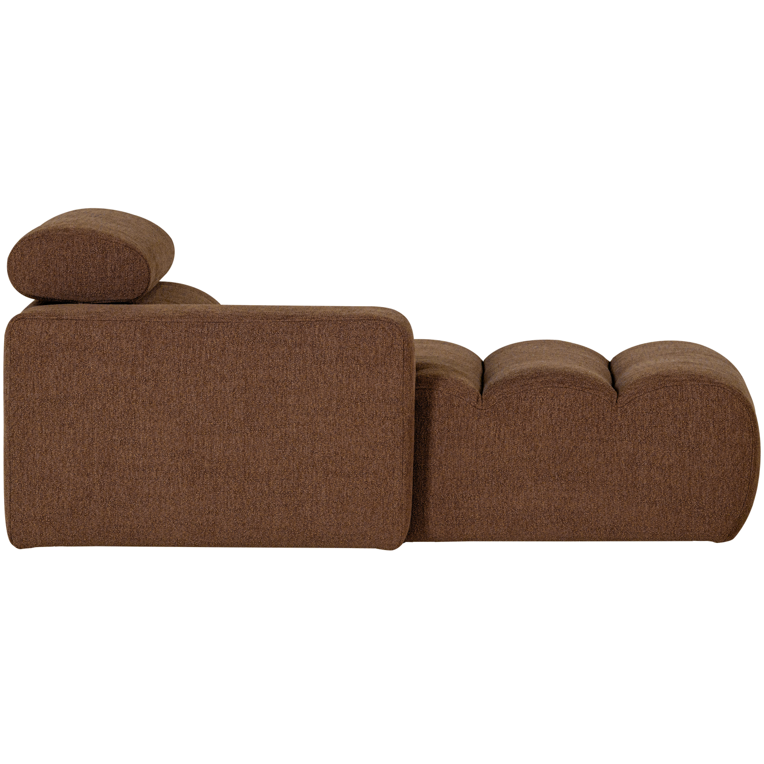 Novi chaise longue element arm links ribstof terra