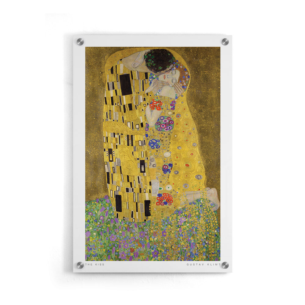 Walljar plexiglas schilderij - Gustav Klimt - De Kus