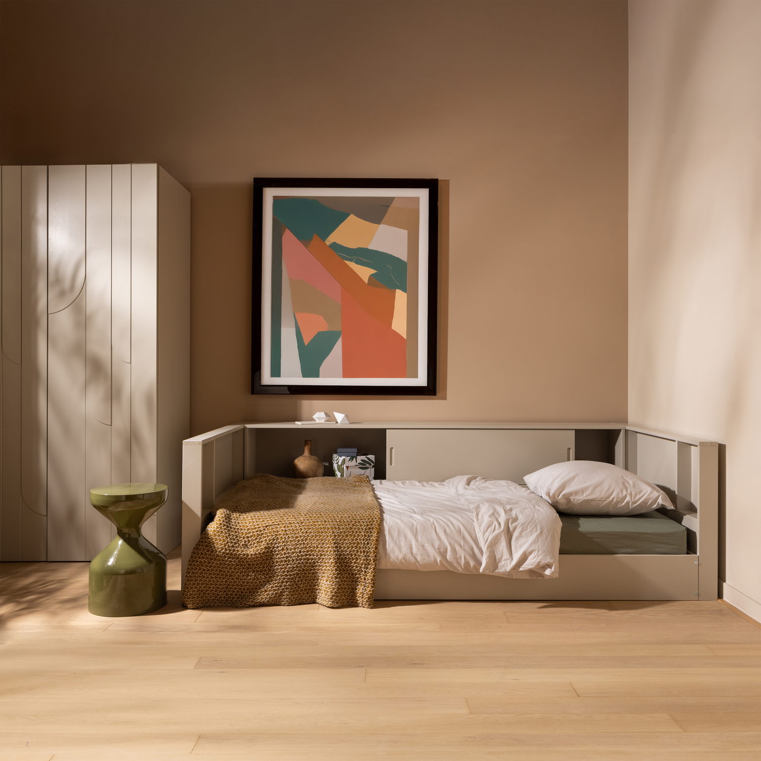 Carter bedbank grenen dust [fsc]