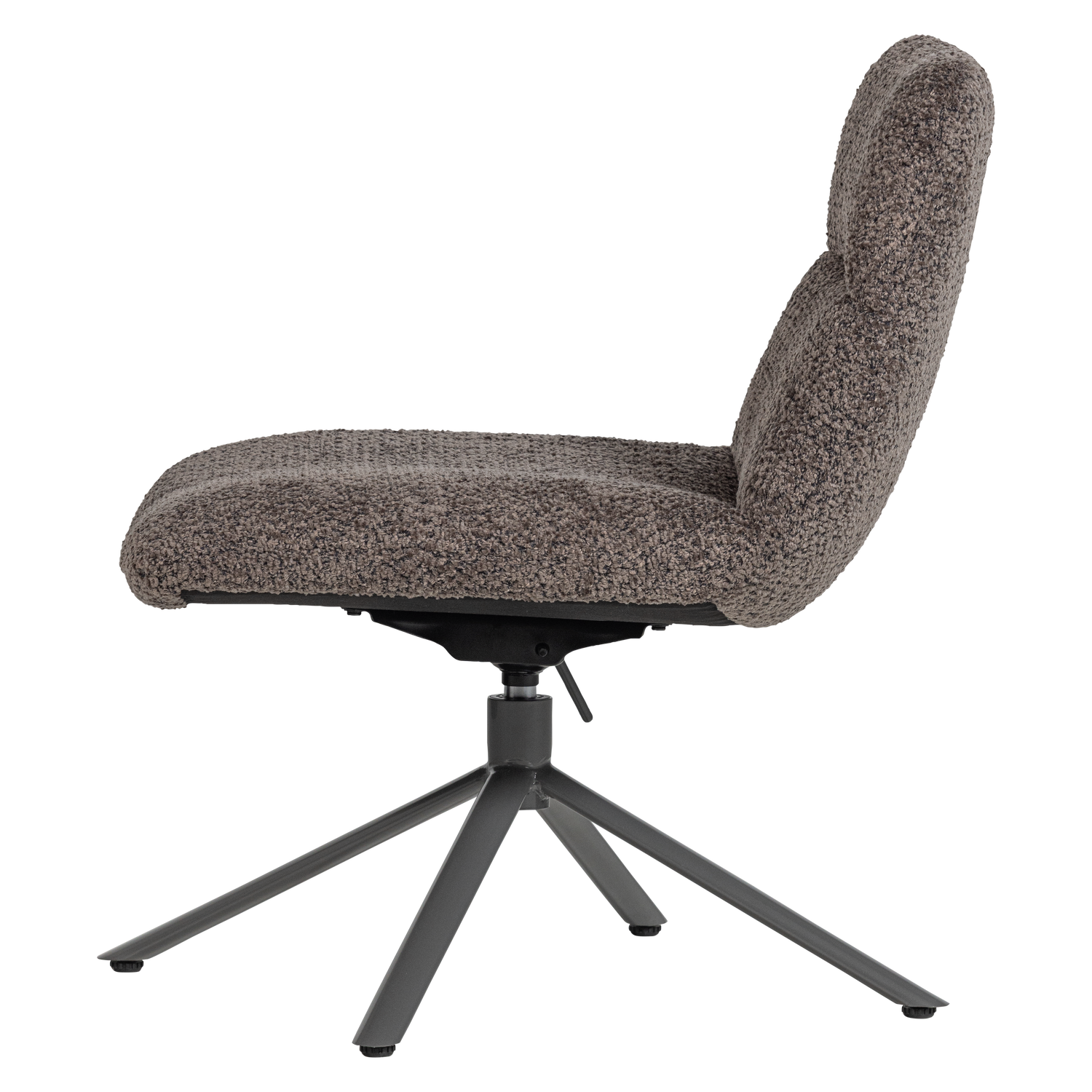 Soren verstelbare draaifauteuil wollig grijs