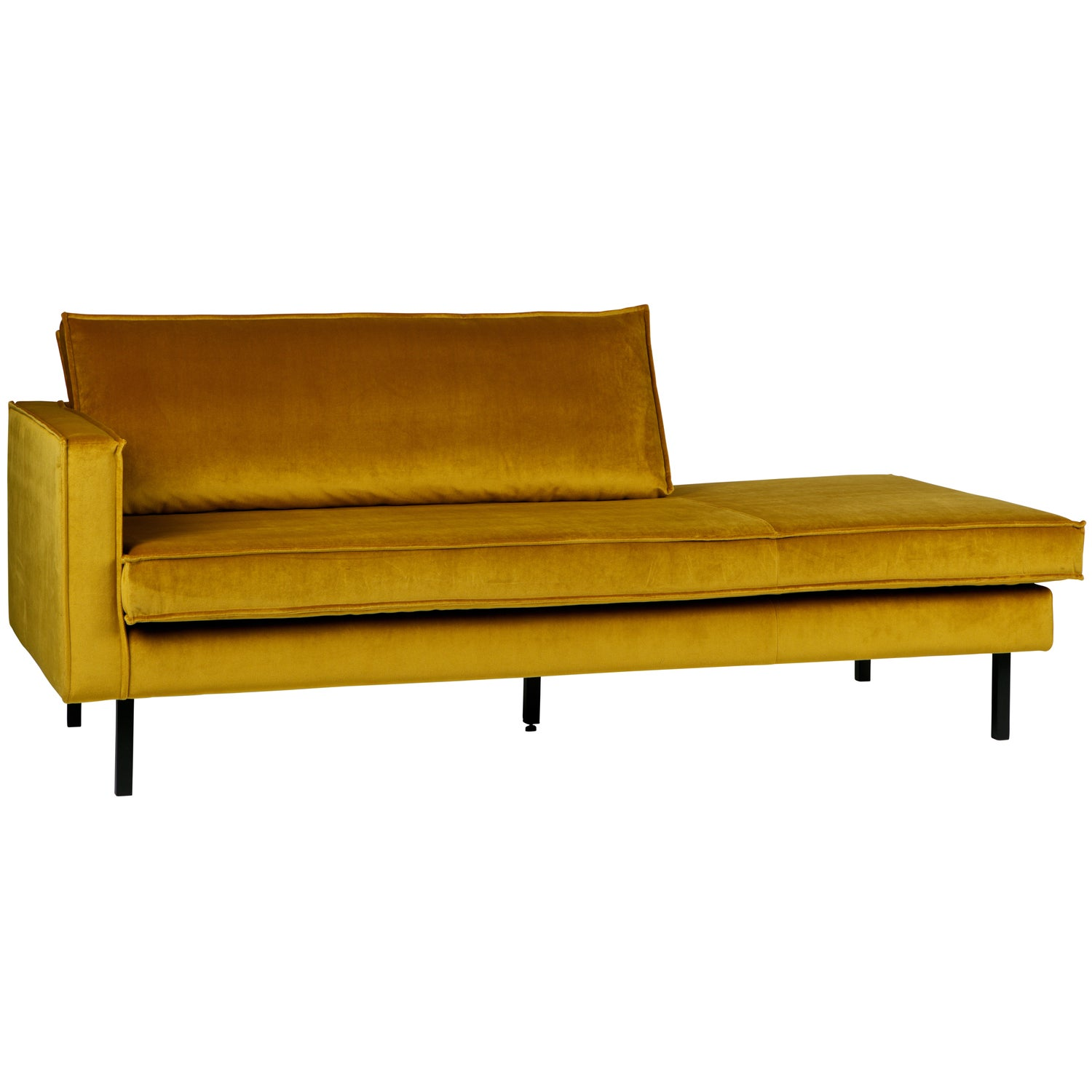 Rodeo daybed links structure velvet brass
