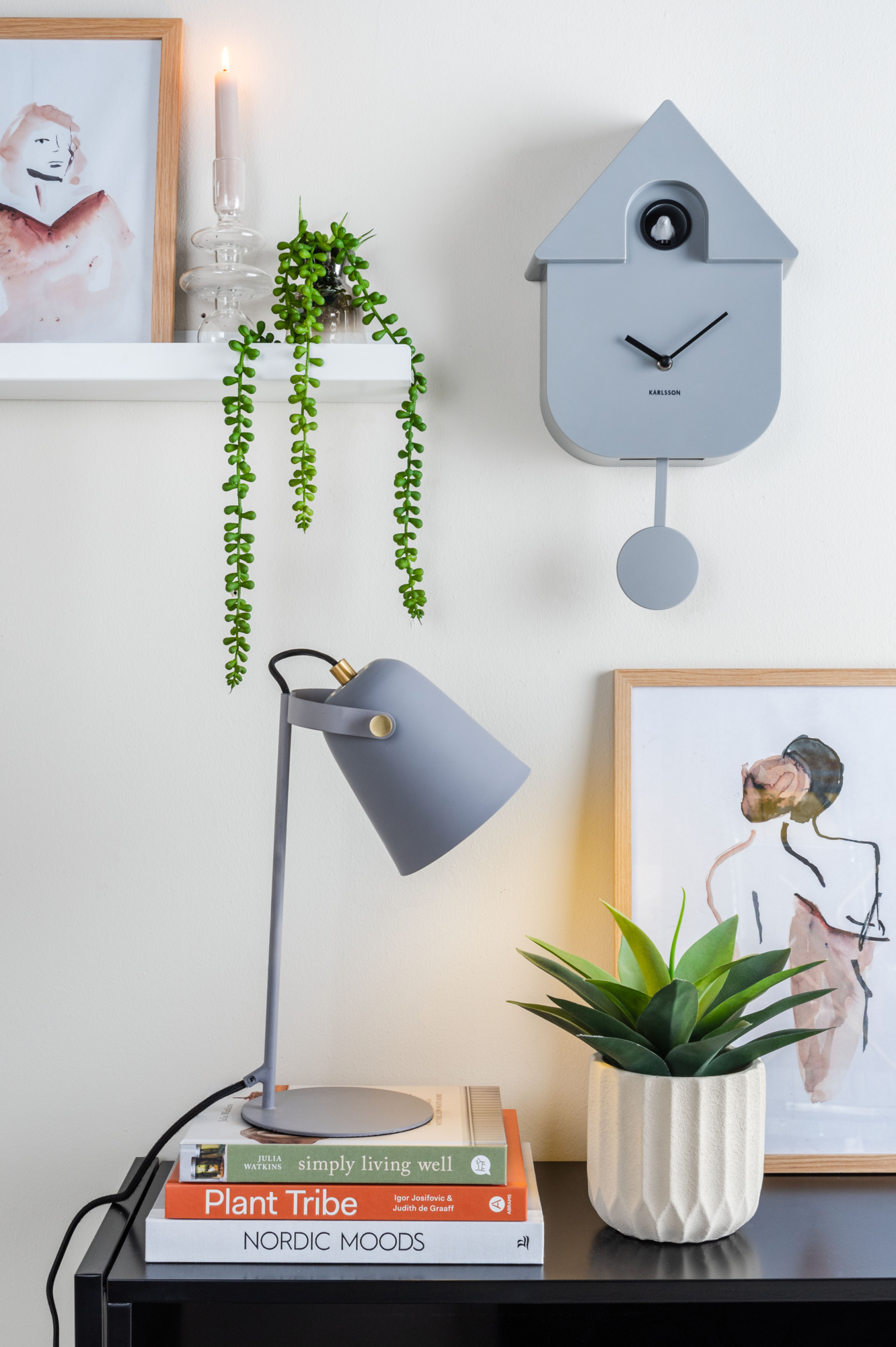 Wandklok Modern Cuckoo ABS