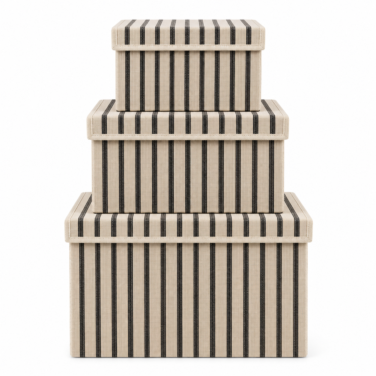 Opbergdoos Auri stripe black