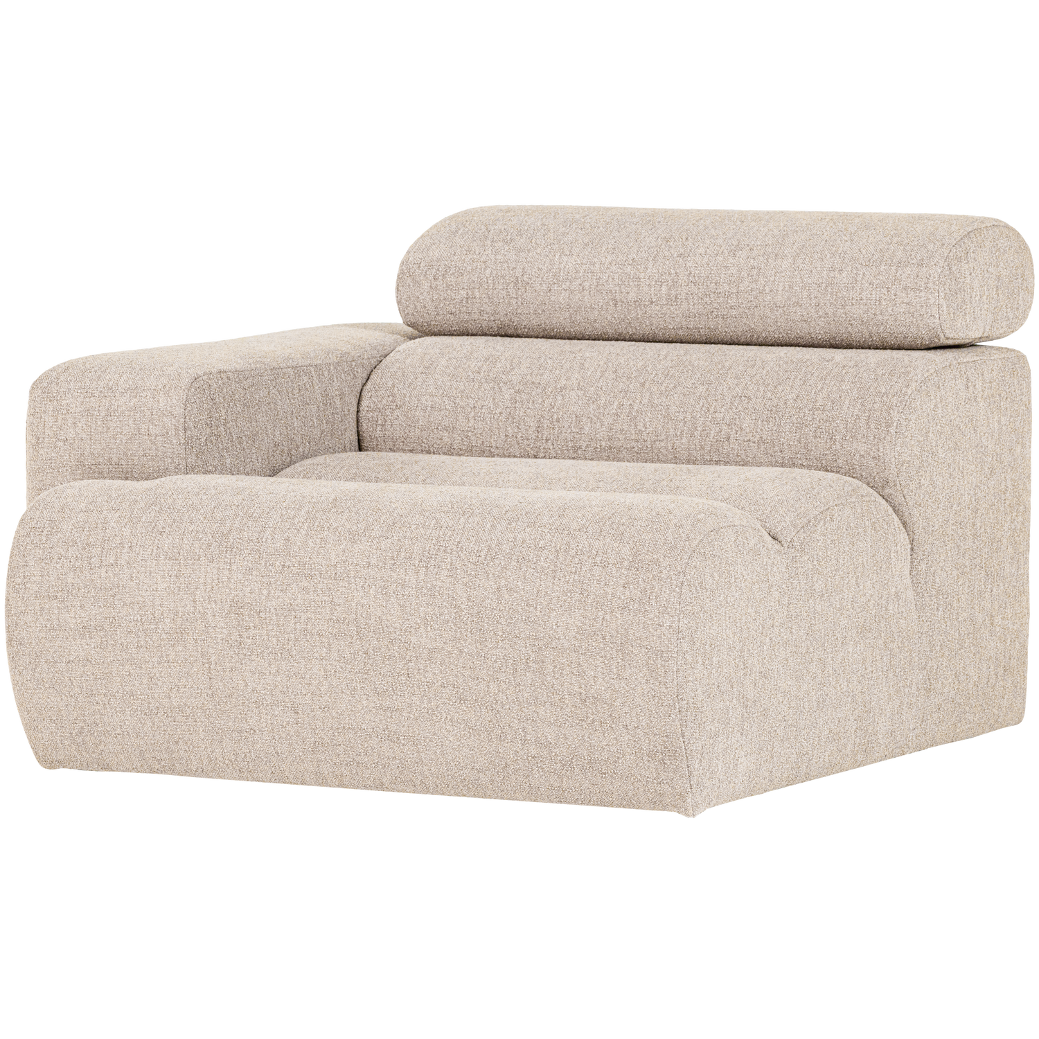 Novi 1-zits element arm links boucle karamelbruin