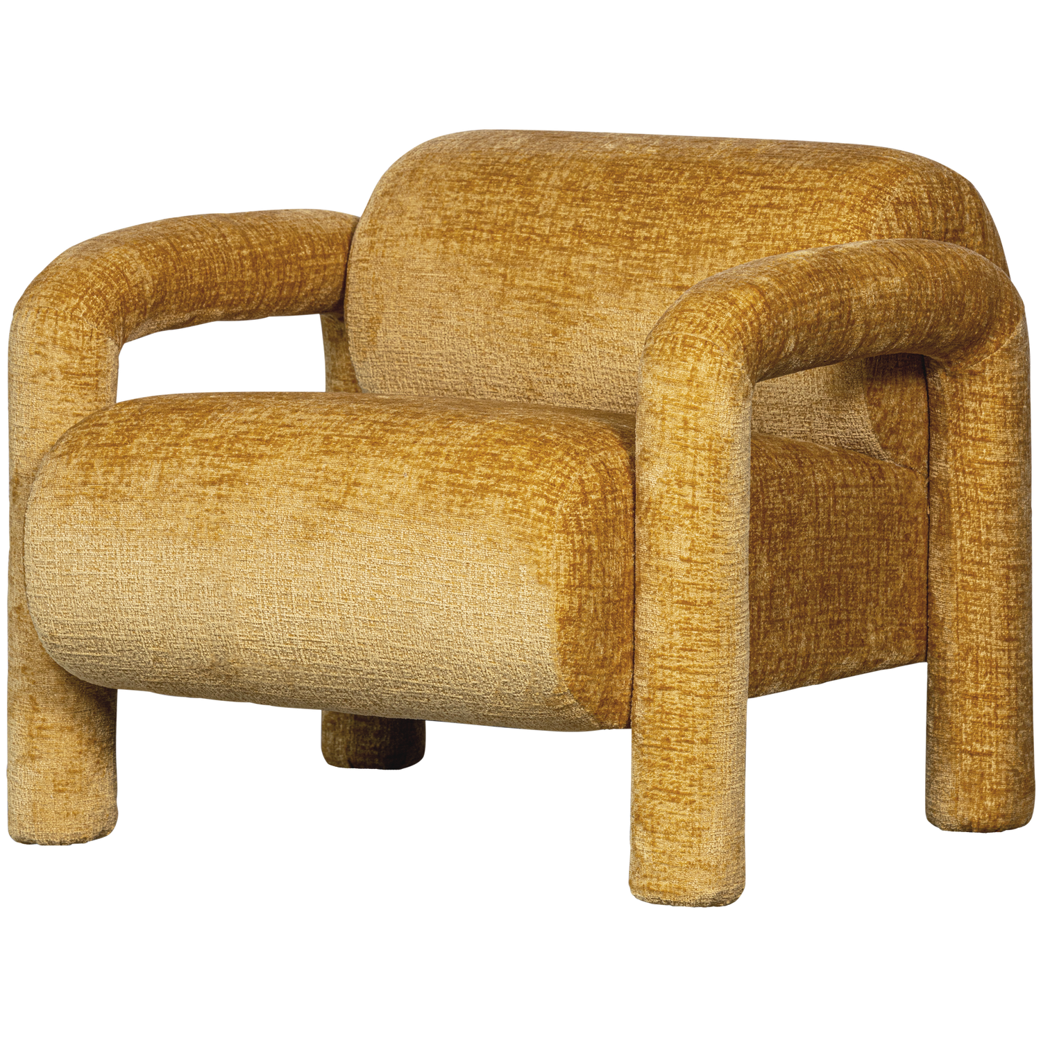 Lenny fauteuil met dessin grijsblauw