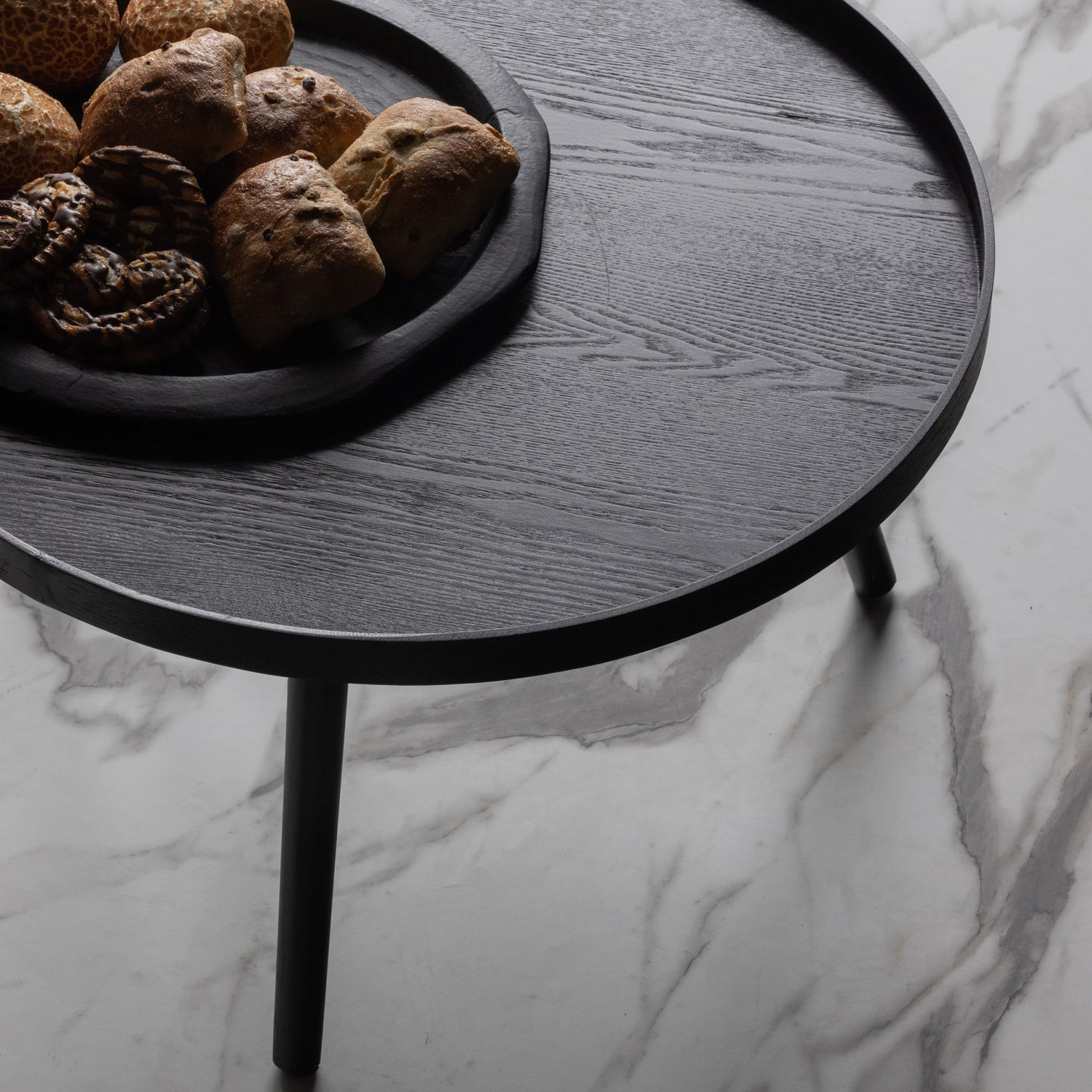 Mesa bijzettafel l 34xo60 cm hout zwart [fsc]
