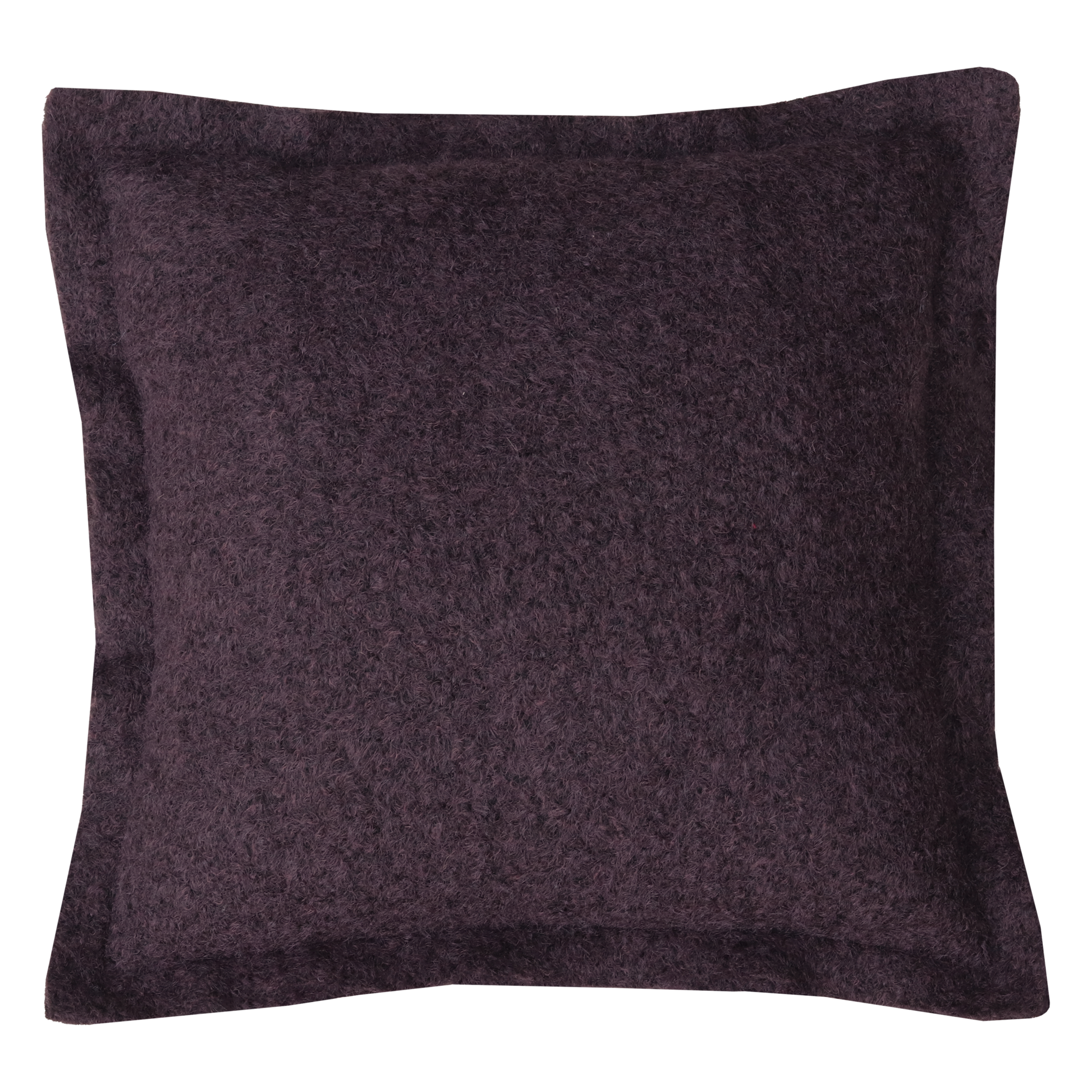 Kussen wol boucle dark chocolate