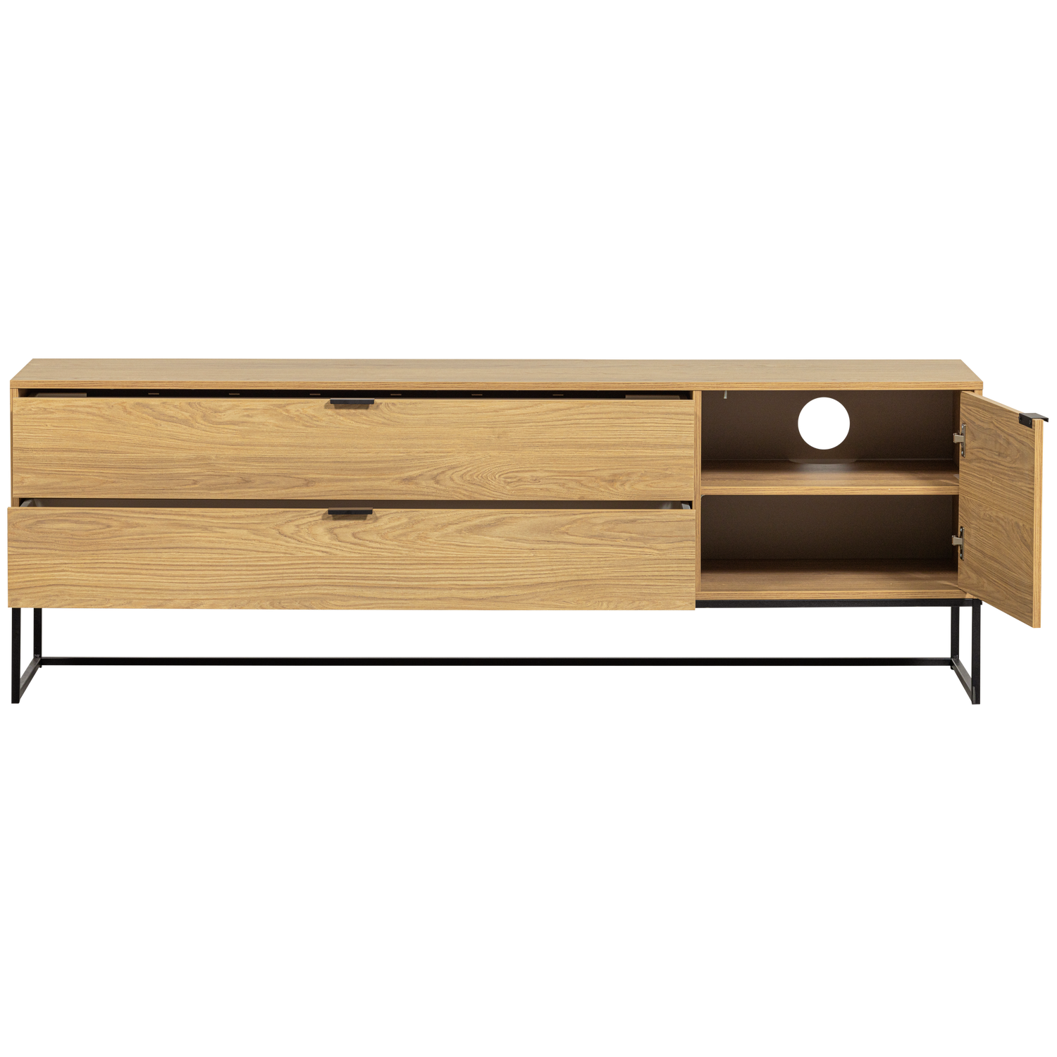 Silas tv meubel 180 cm eiken decor [fsc]