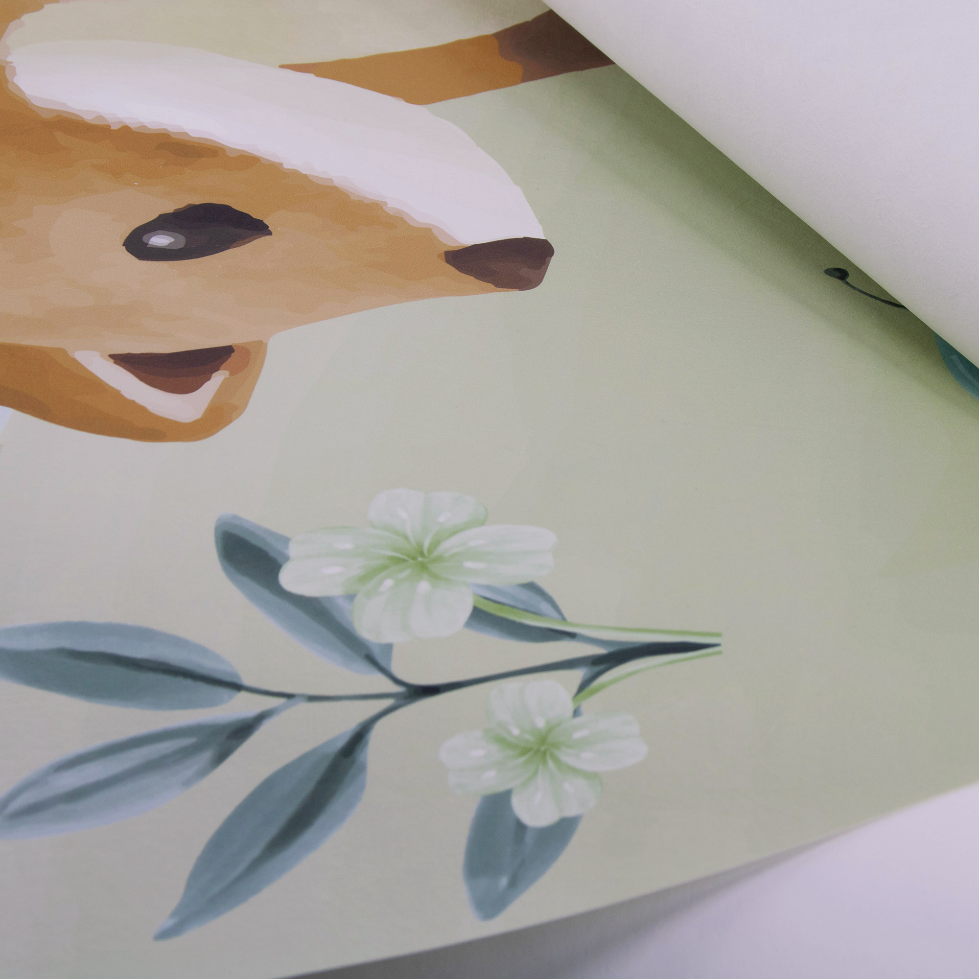 Behangcirkel Forest Friends Groen (100cm)