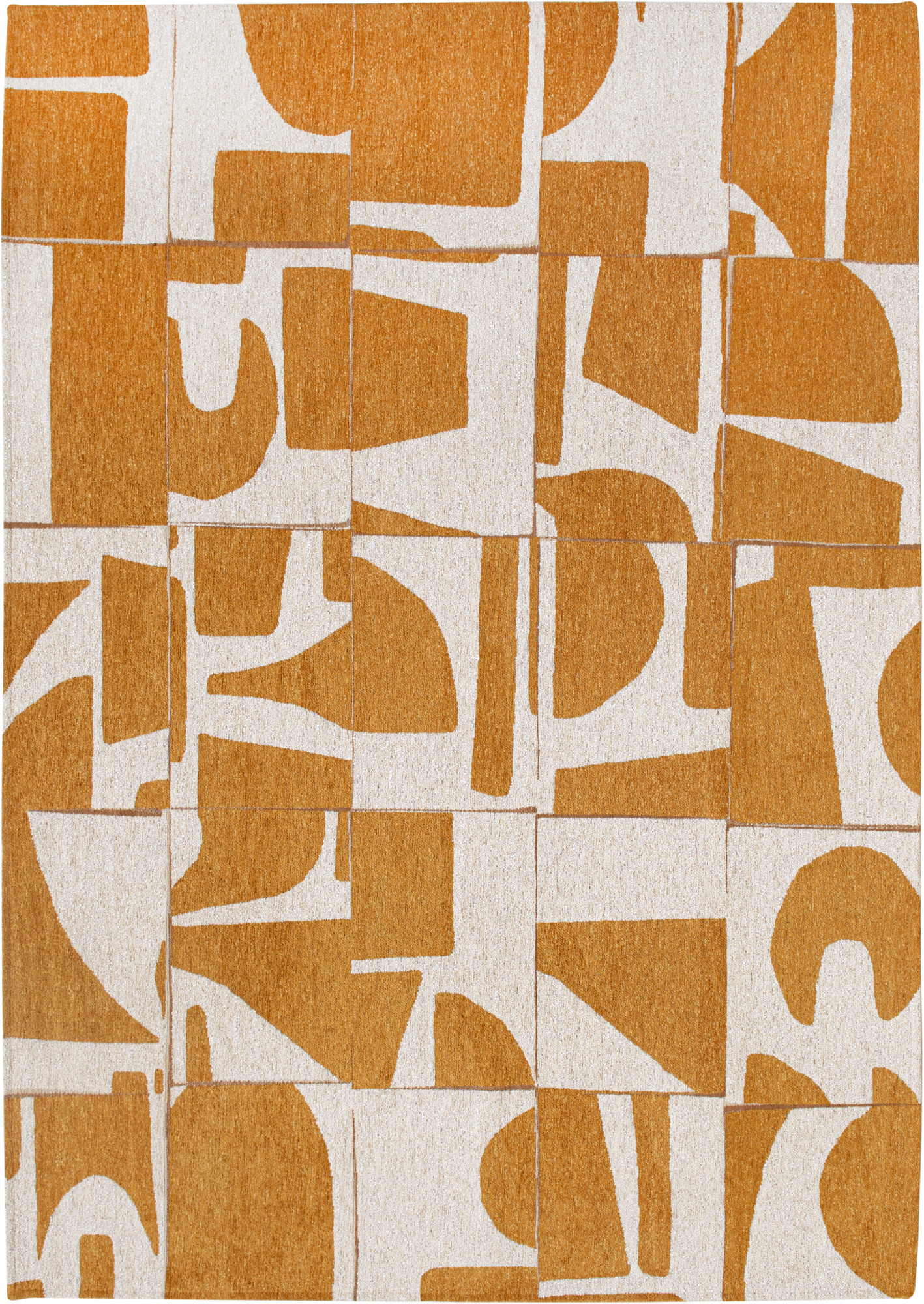 Ecorugs vloerkleed Papercut geel
