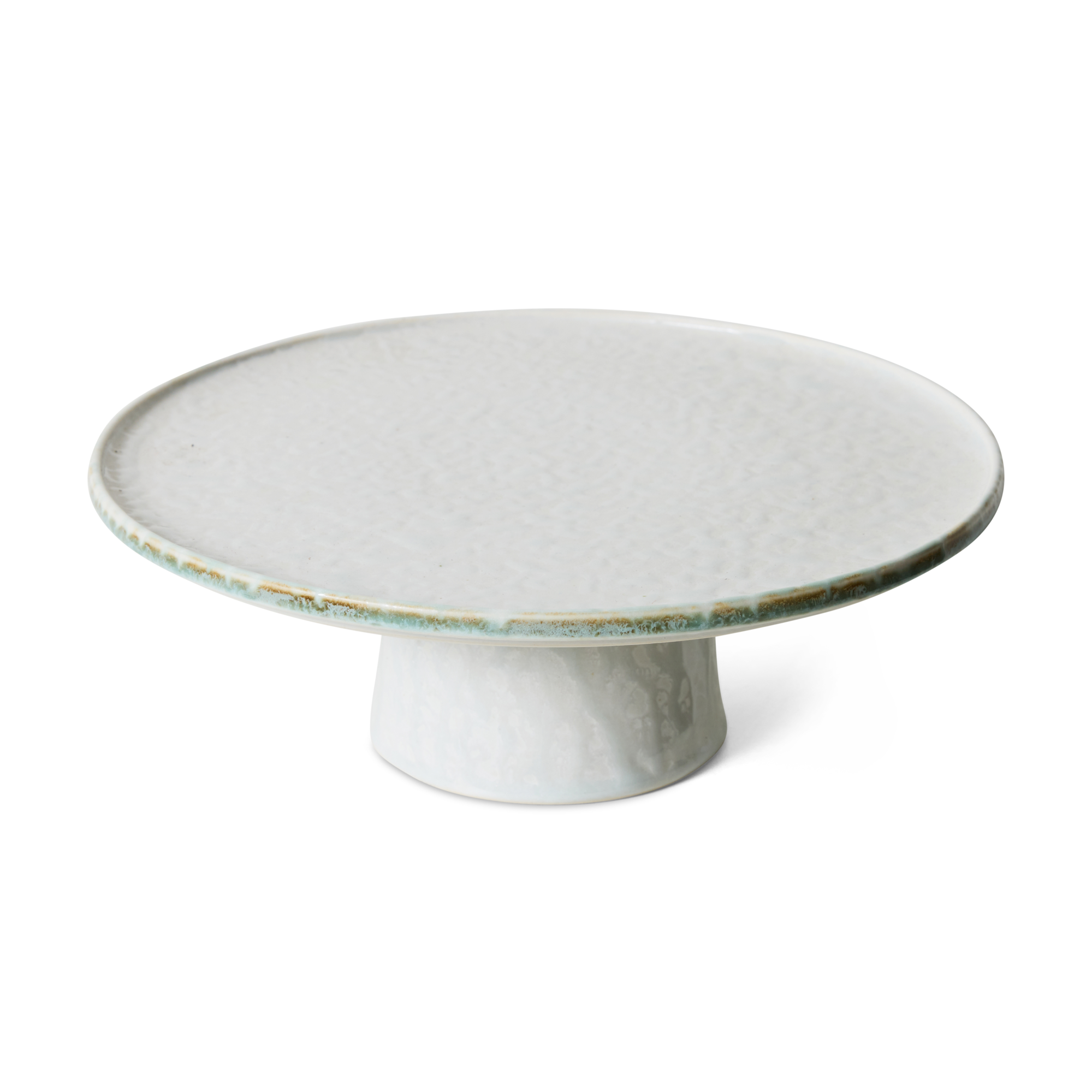 HKliving Servies 70's Ceramics taartplateau M smudge