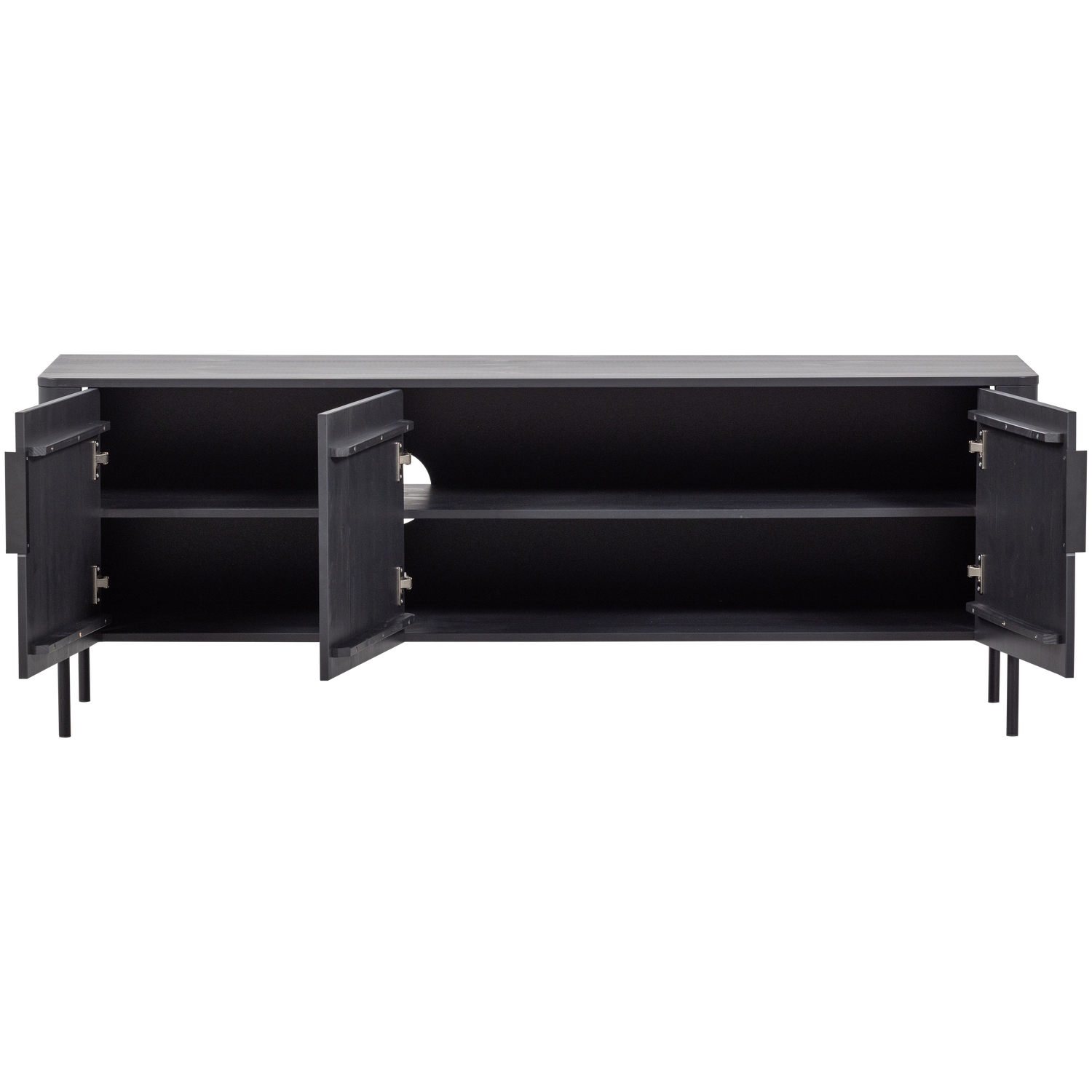 Gunnar tv meubel 154 cm grenen mud [fsc]