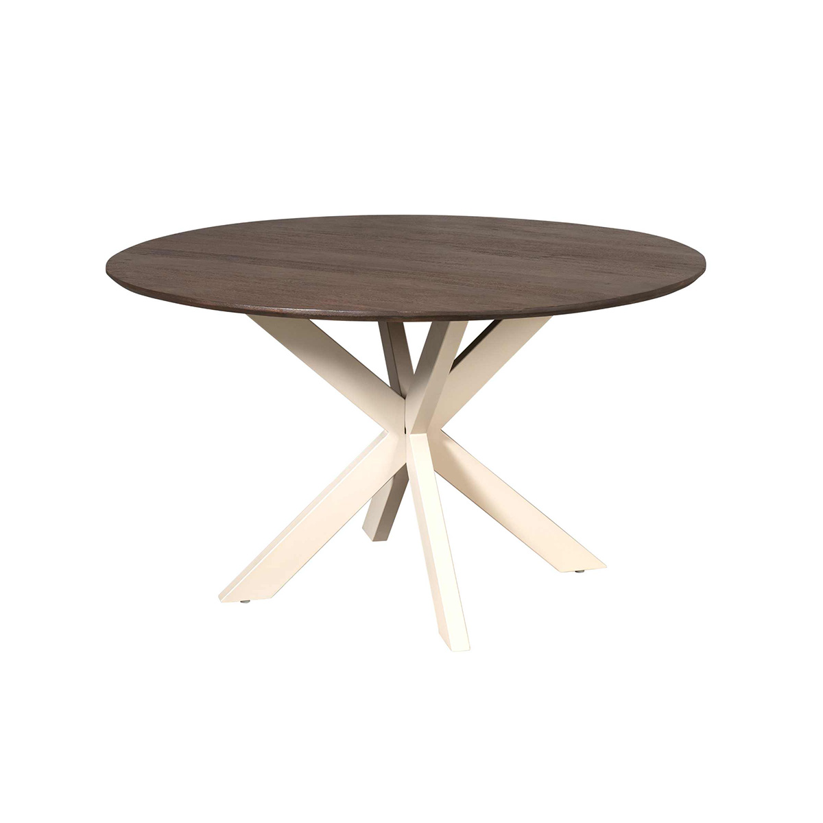 Eettafel De Bokke Rond Bruin & Wit