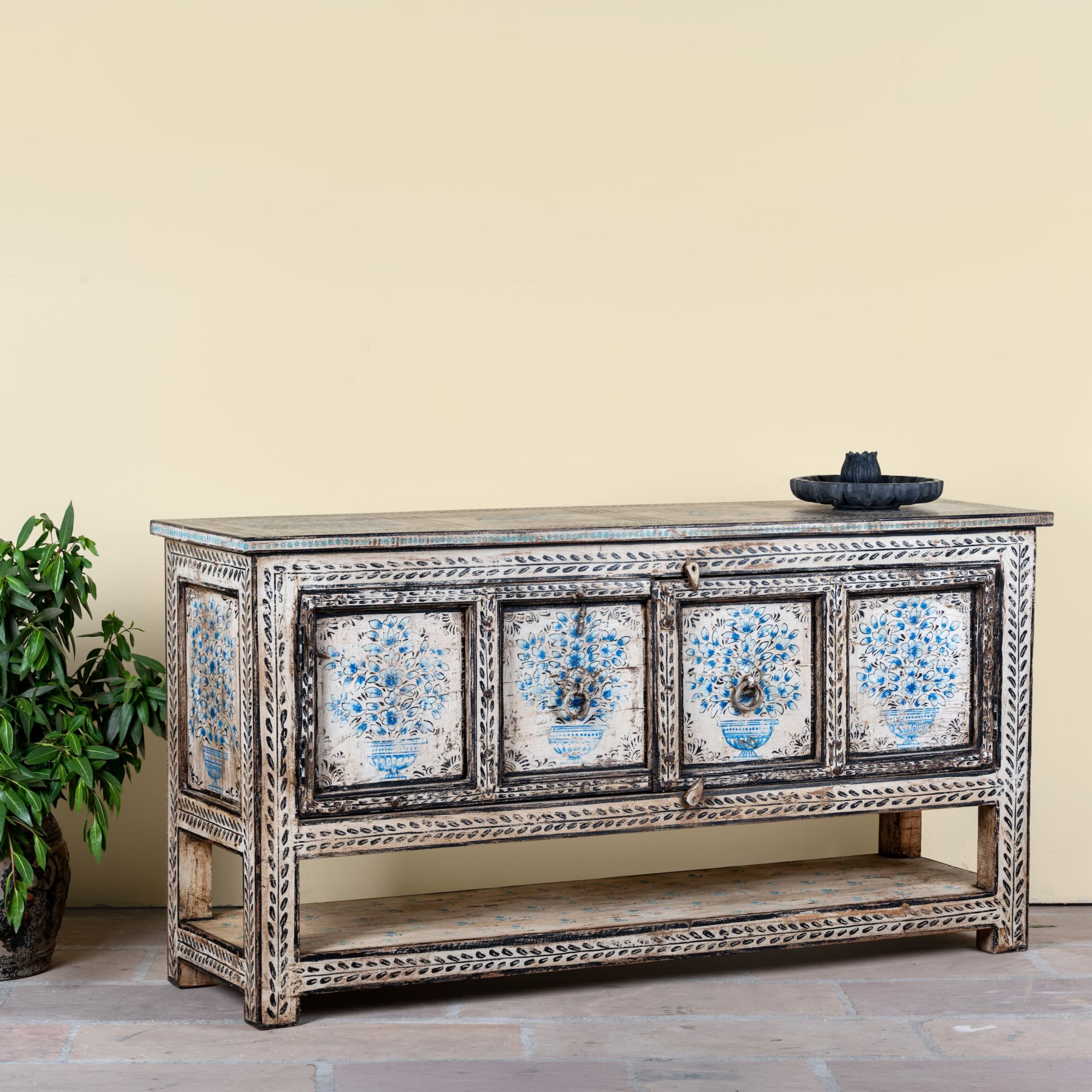 Jegan - Handbeschilderde Consoletafel 157cm