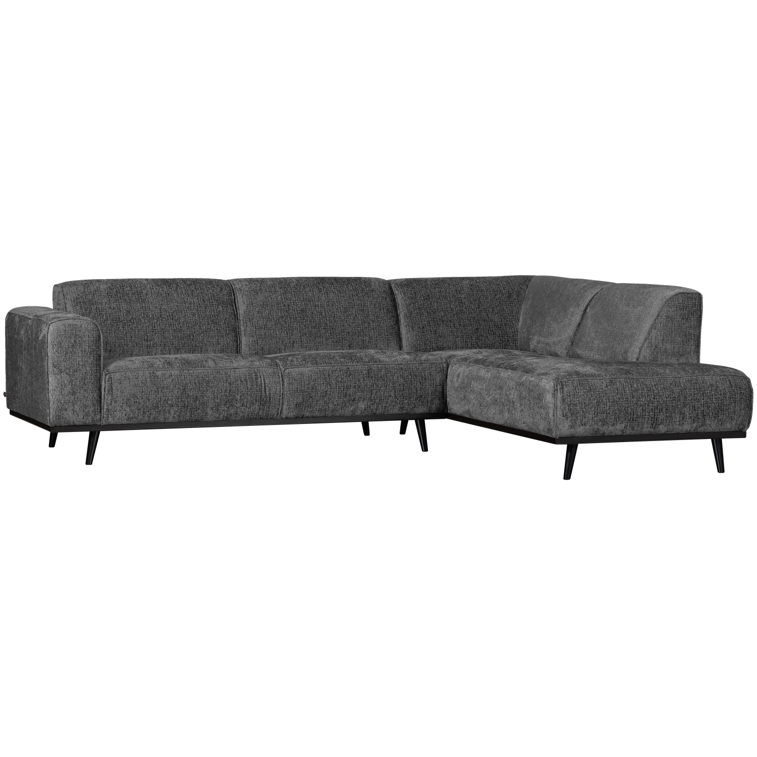 Statement hoekbank rechts chenille velvet terra