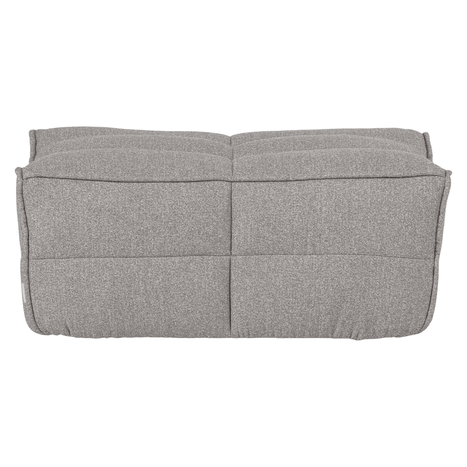 Cluster hocker velvet warm taupe