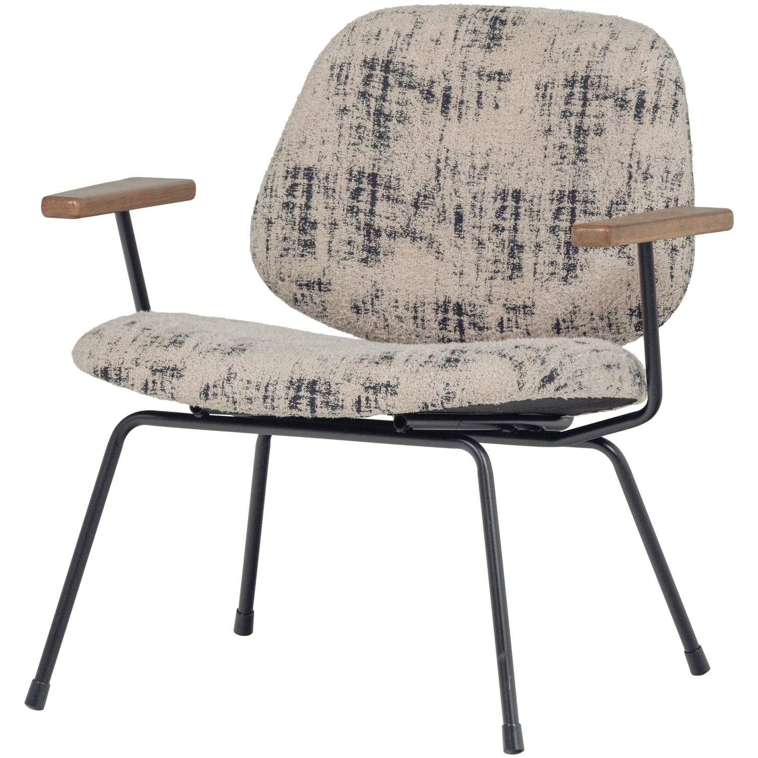 Aure fauteuil chenille beige/zwart