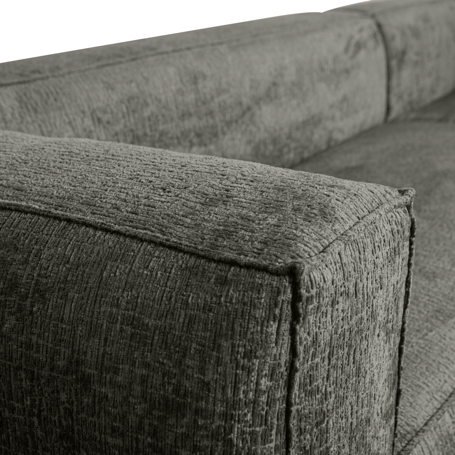 Bean hoekbank rechts chenille velvet taupe
