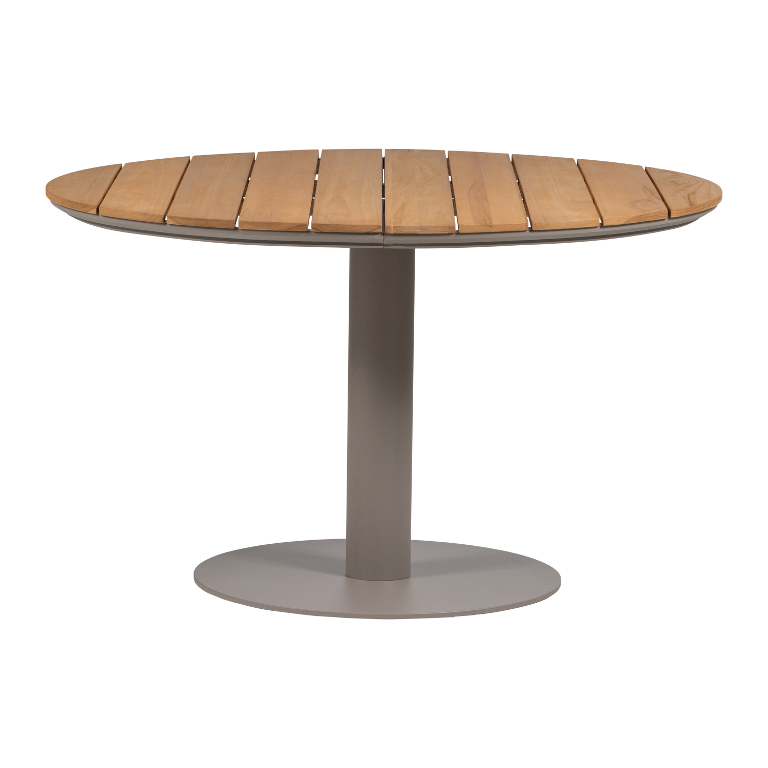 Vela tuintafel rond o122cm hout/aluminium naturel/zand [fsc]