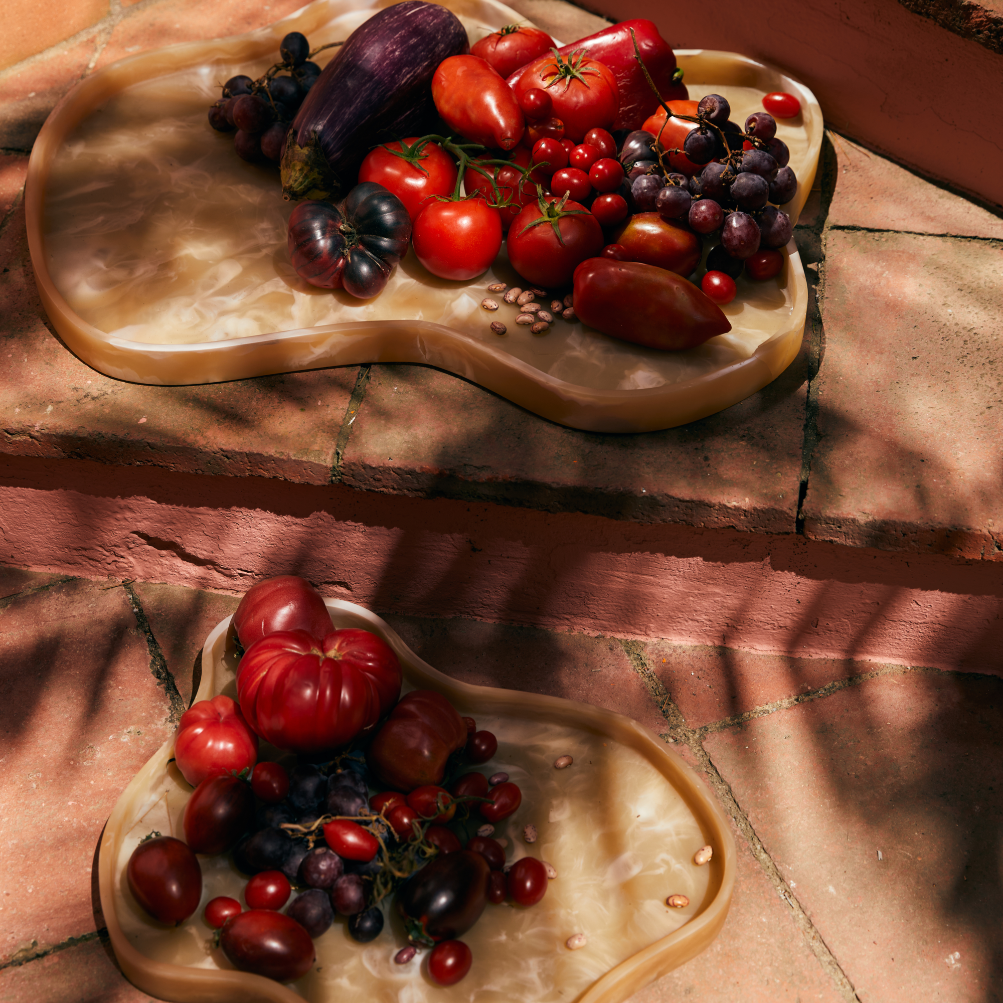 HKliving Dienblad Patio tray S cream