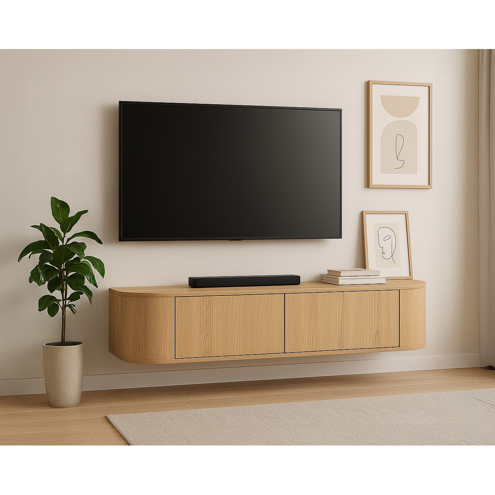 Arlo TV-meubel Naturel Zwevend
