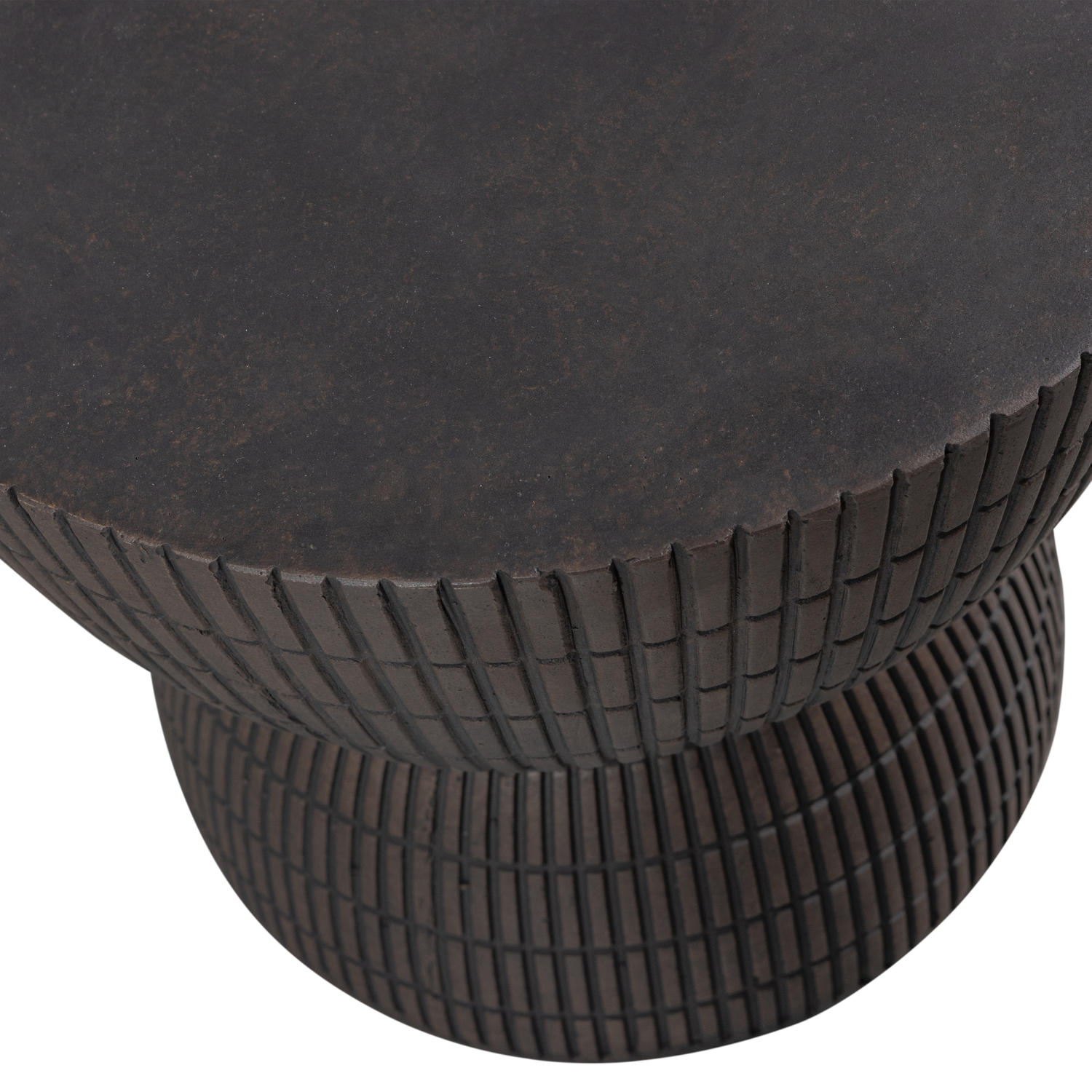 Samson bijzettafel fiber clay coffee 44xo37 cm
