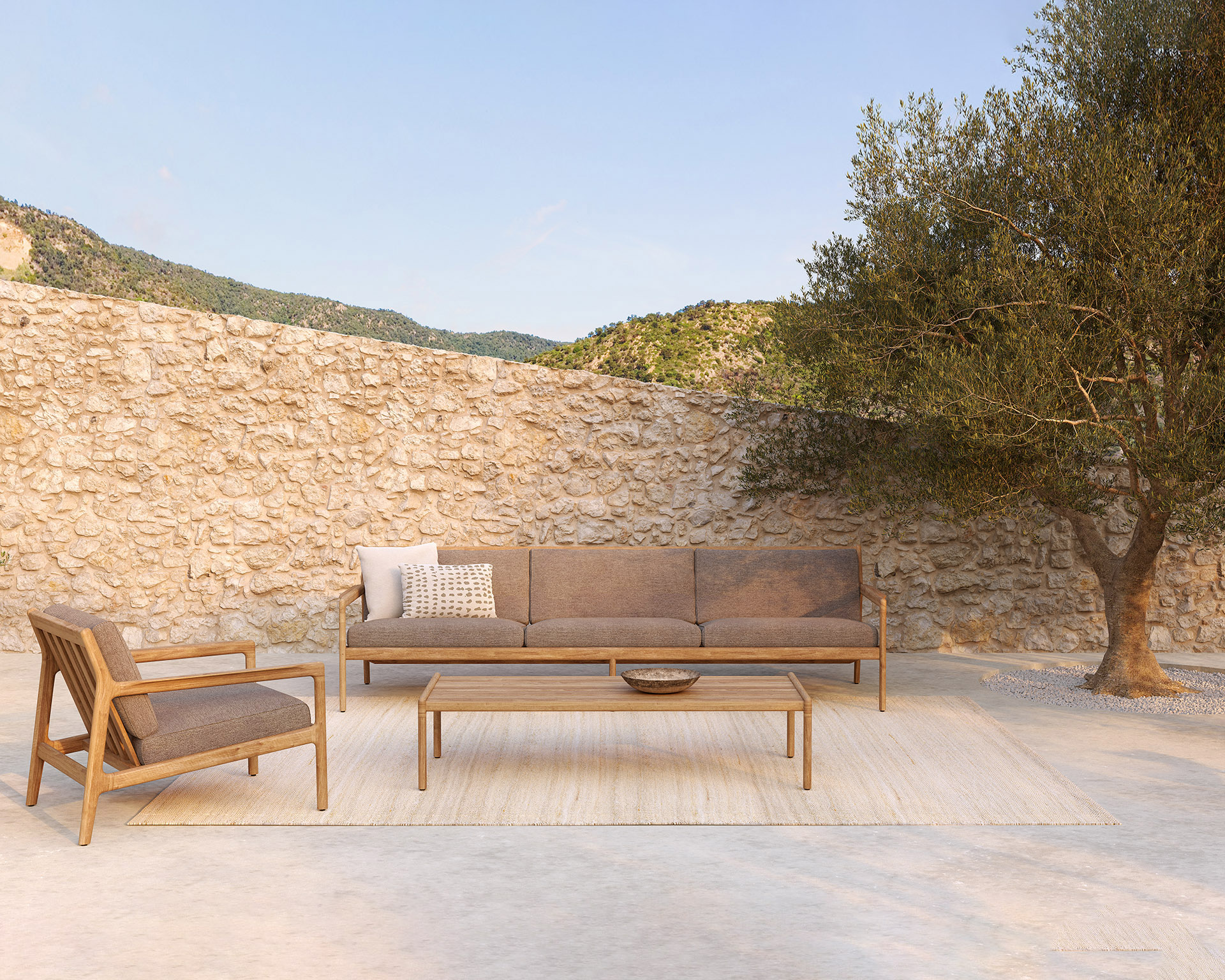 Ethnicraft - Outdoor - Teak Jack sofa 265cm