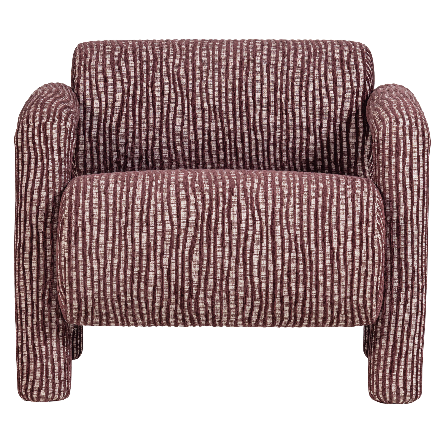 Lenny fauteuil met dessin grijsblauw
