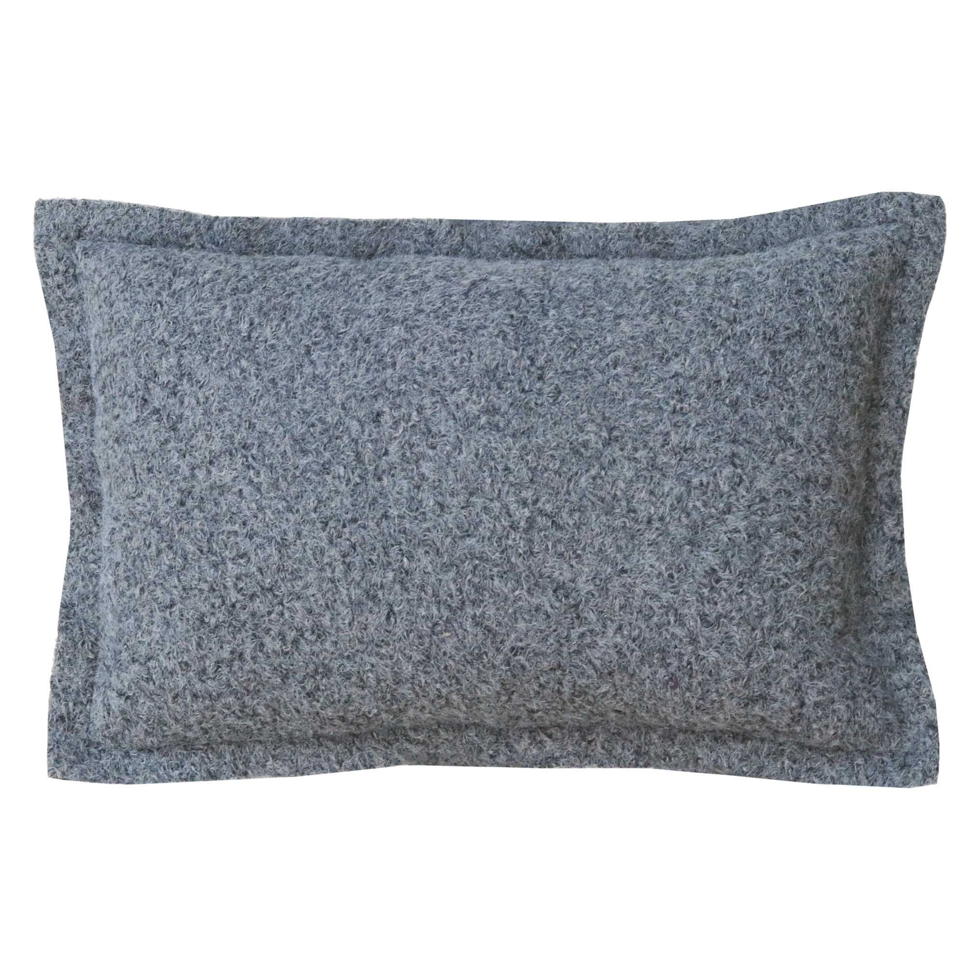 Kussen wol boucle grijs