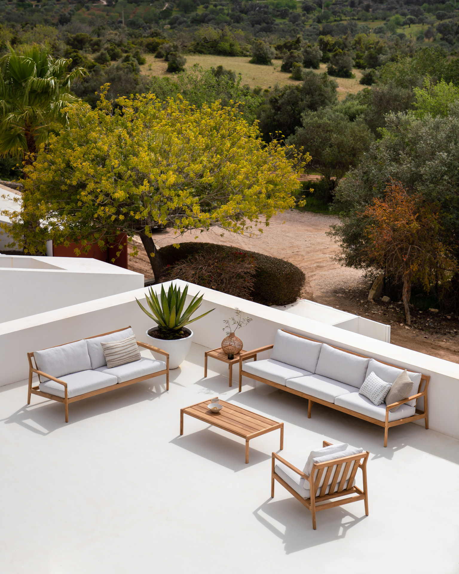 Ethnicraft - Outdoor - Teak Jack sofa 265cm