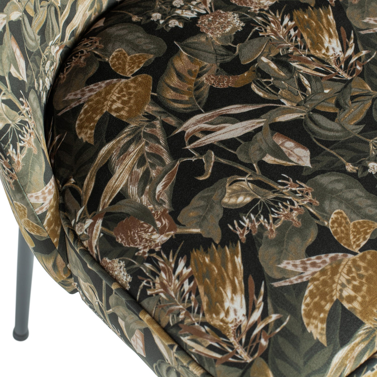 Vogue eetkamerstoel structure velvet brass