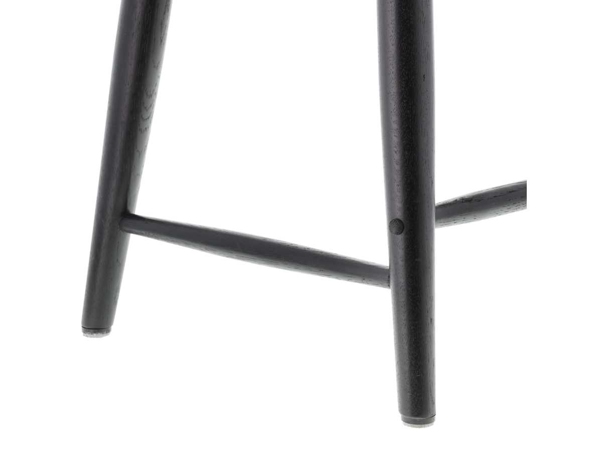 Bast houten bureau zwart - 100 x 44,5 cm