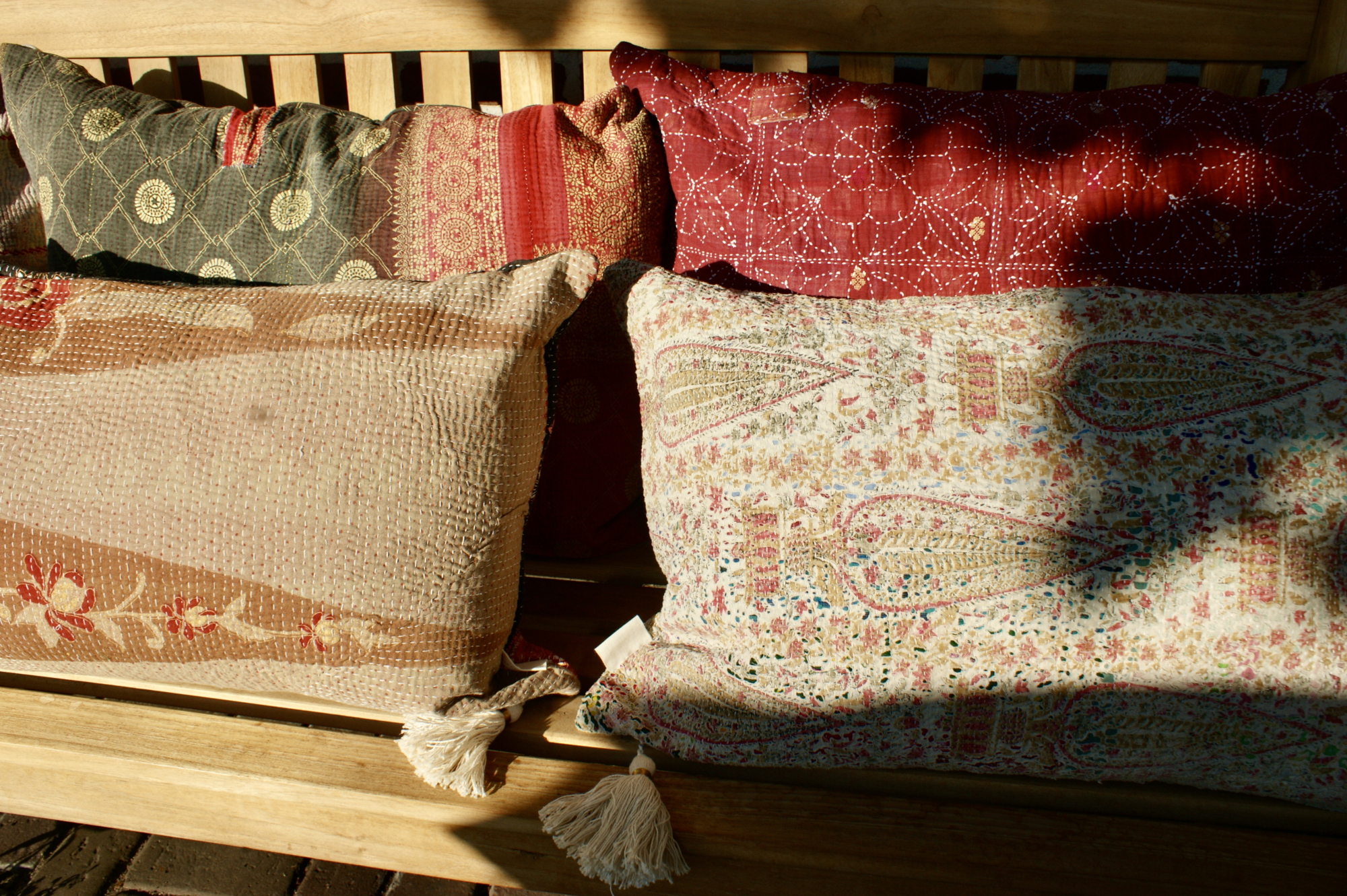 Kussen Kantha vintage 40x60 cm