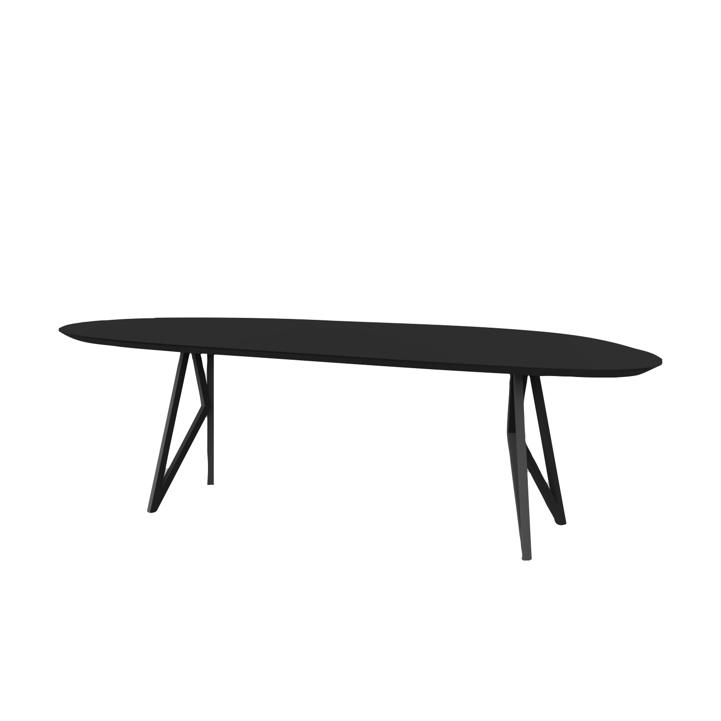 Studio HENK tafel Butterfly Blob - zwart frame, HPL Fenix nero ingo