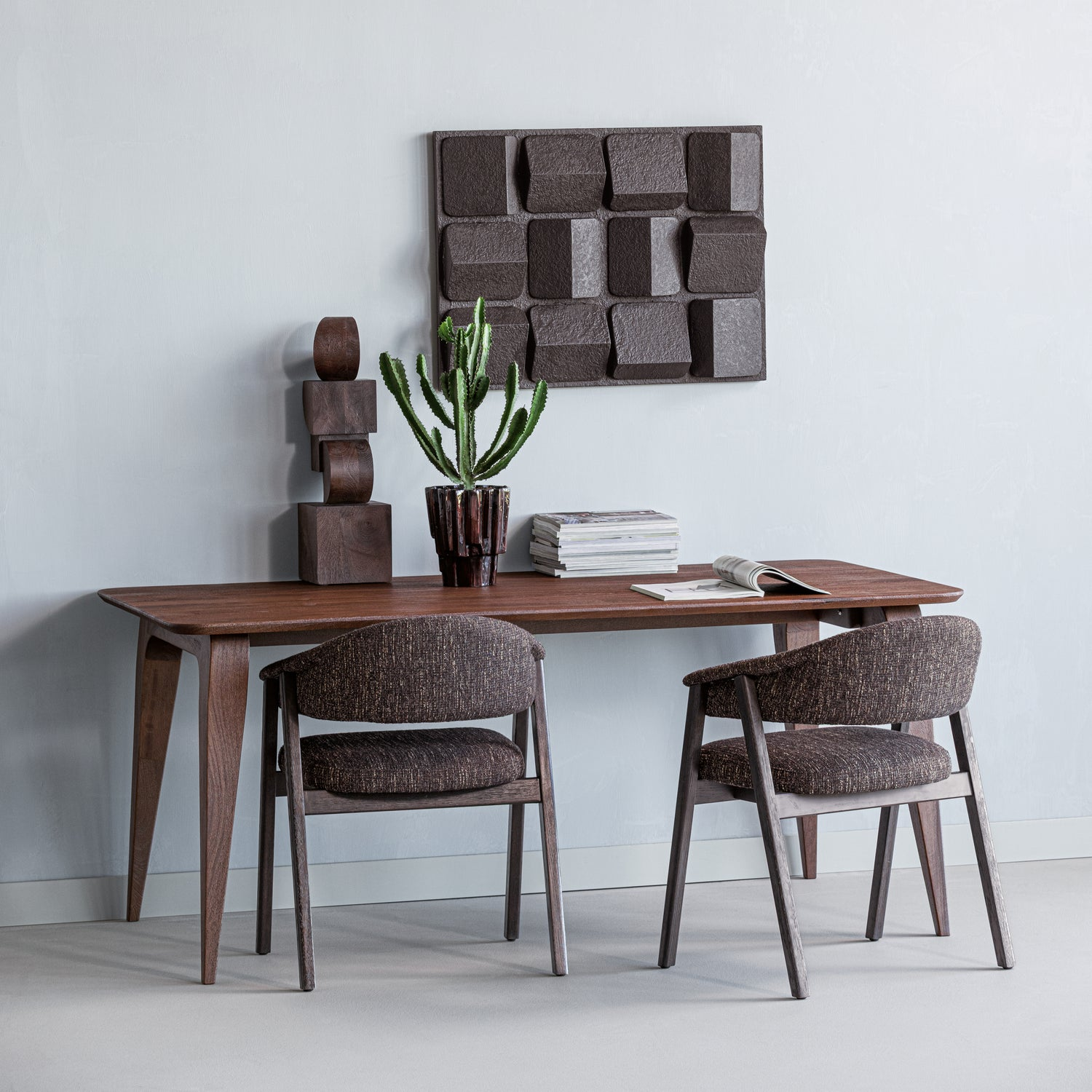 Axis wanddeco betonlook bruin